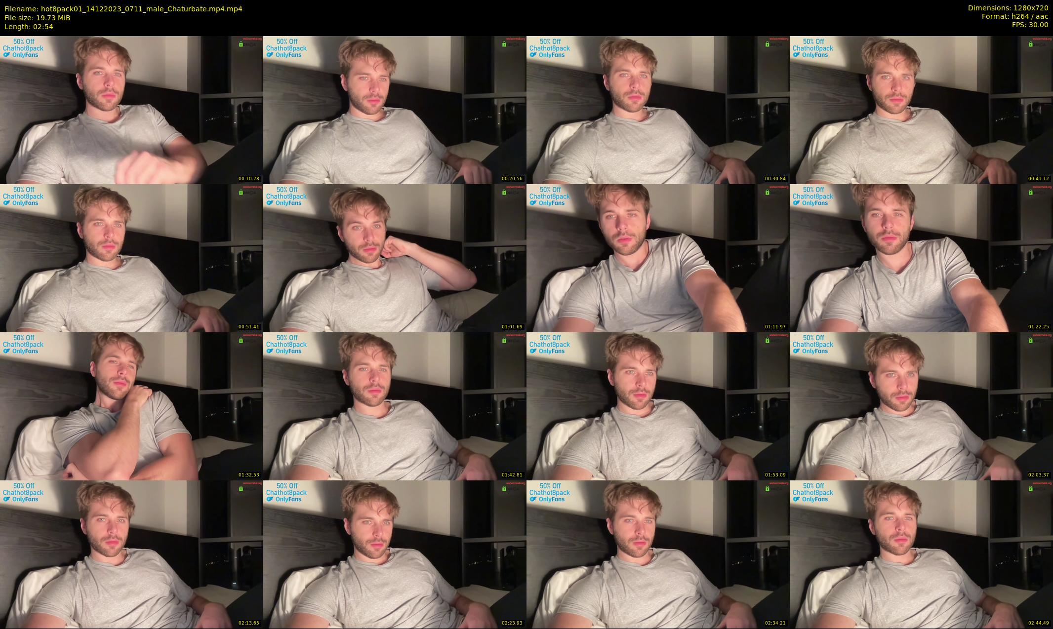 hot8pack01 — 3 minute Chaturbate male cam show recording, 720p, Dec 14, 2023