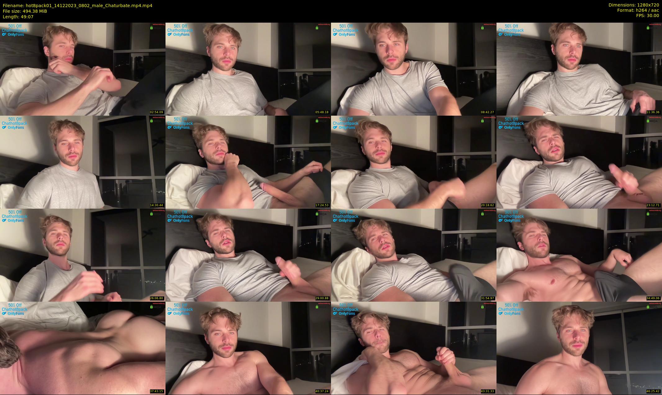 hot8pack01 — 50 minute Chaturbate male cam show recording, 720p, Dec 14, 2023