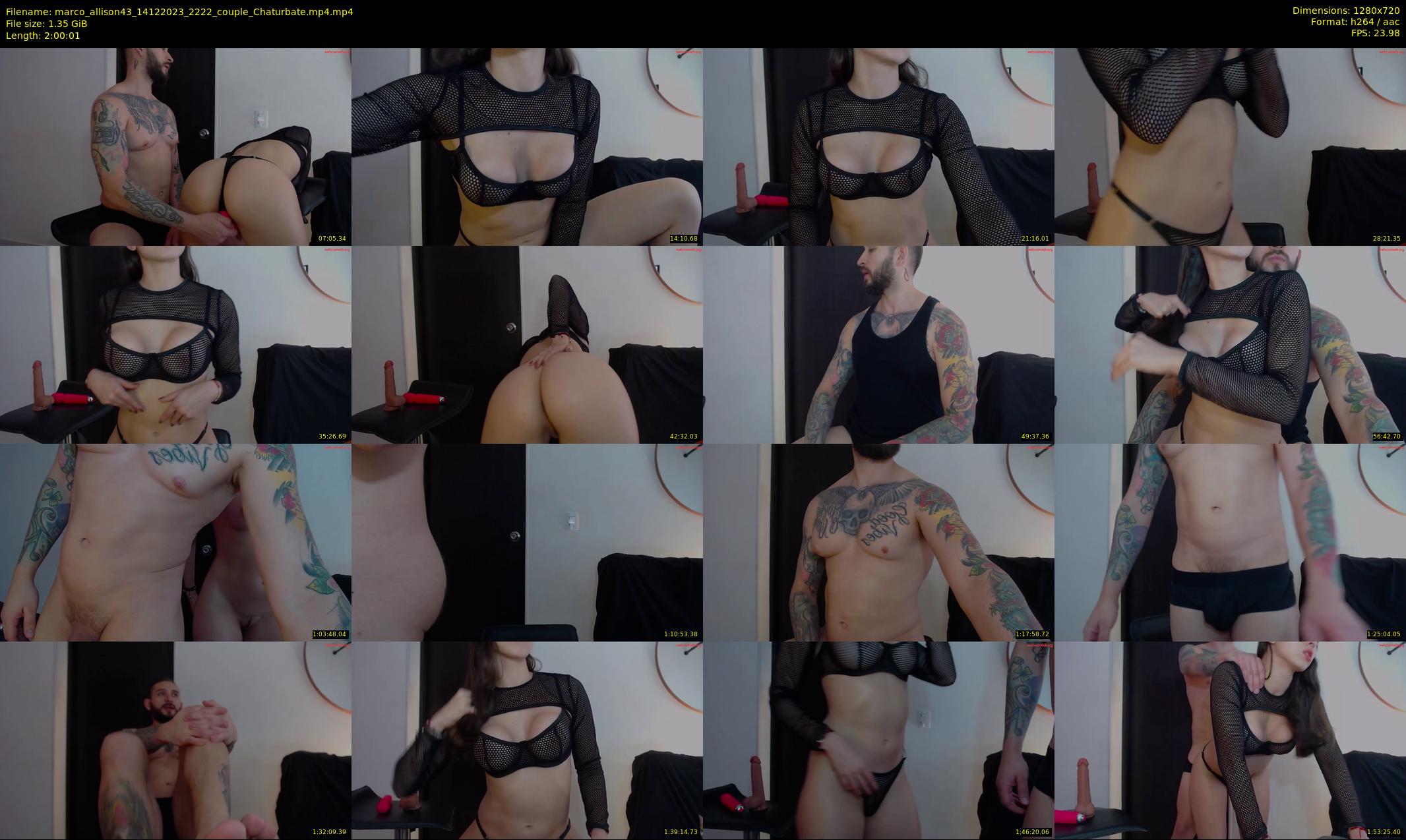 marco_allison43 — 121 minute Chaturbate couple cam show recording, 720p, Dec 14, 2023