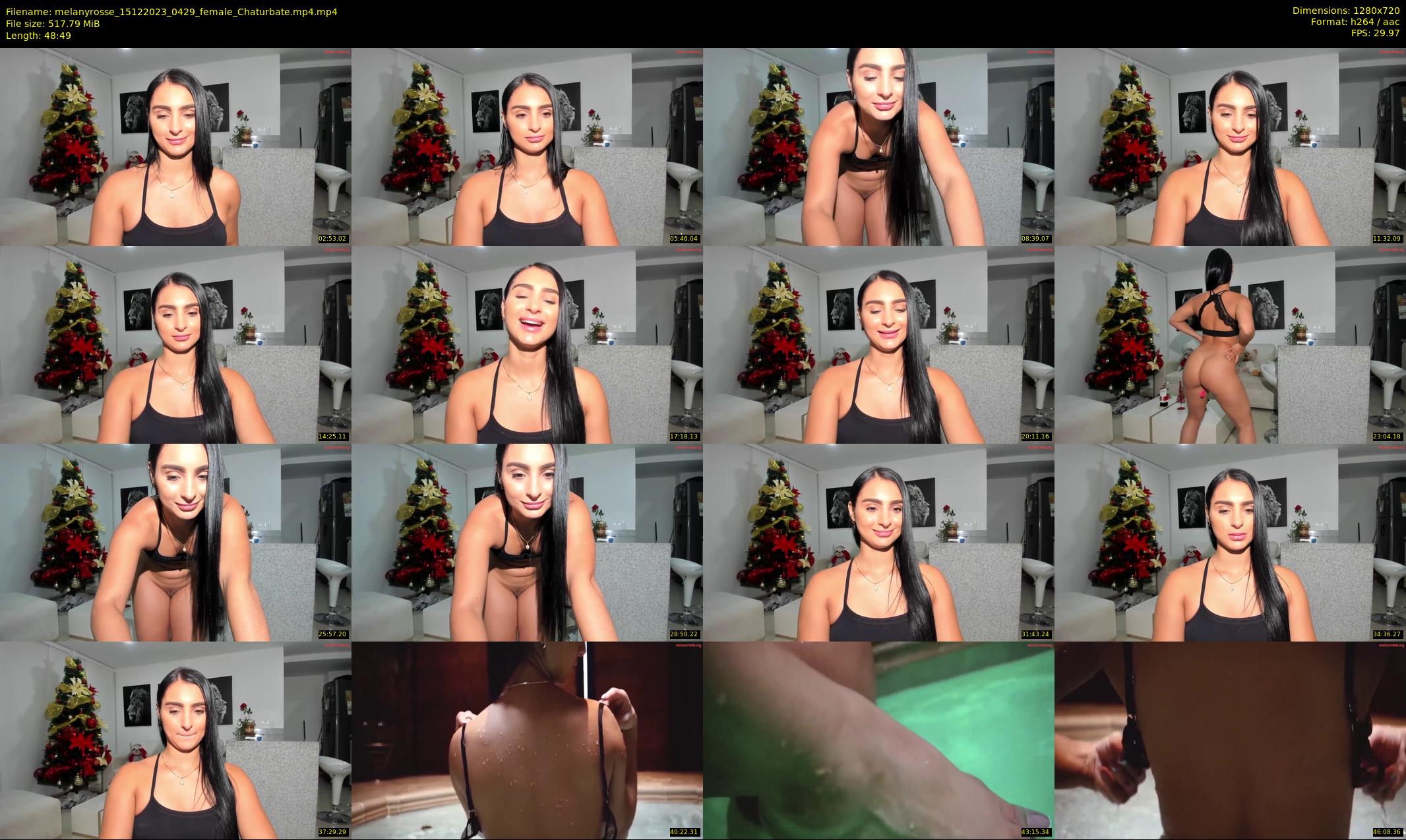 melanyrosse — 49 minute Chaturbate female cam show recording, 720p, Dec 15, 2023
