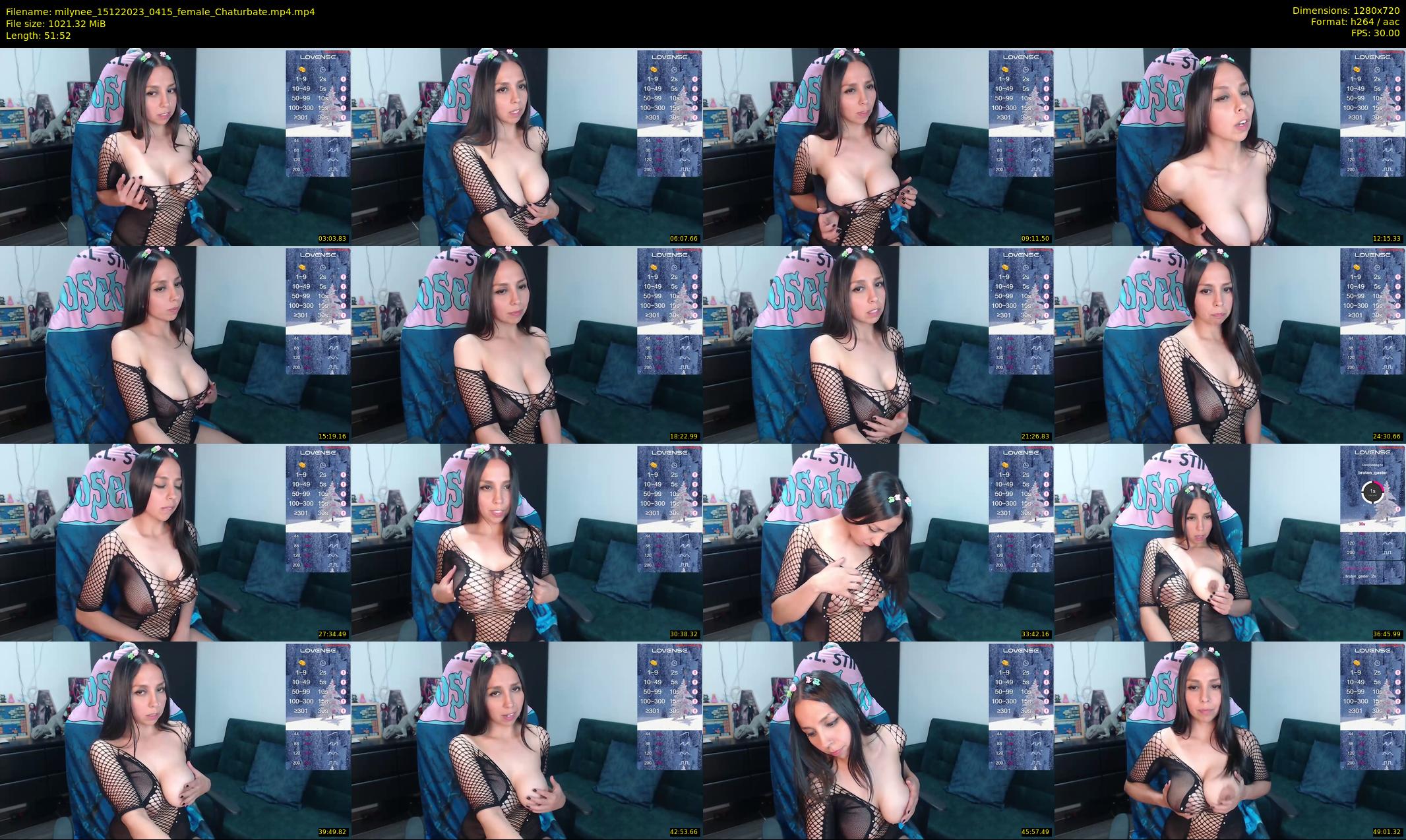 milynee — 52 minute Chaturbate female cam show recording, 720p, Dec 15, 2023