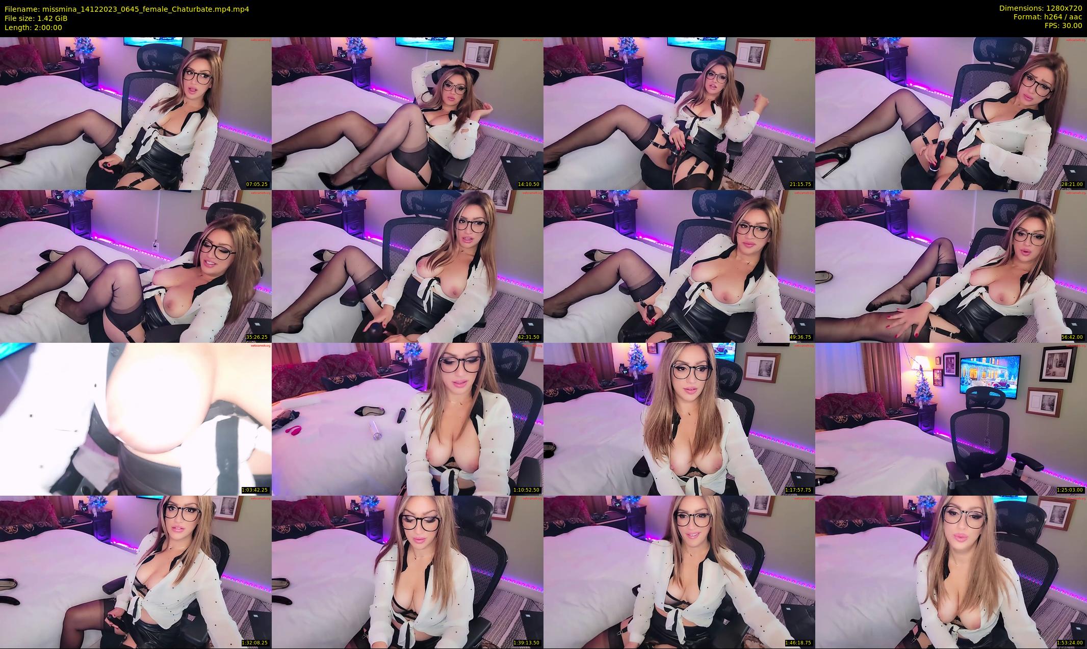 missmina — 120 minute Chaturbate female cam show recording, 720p, Dec 14, 2023