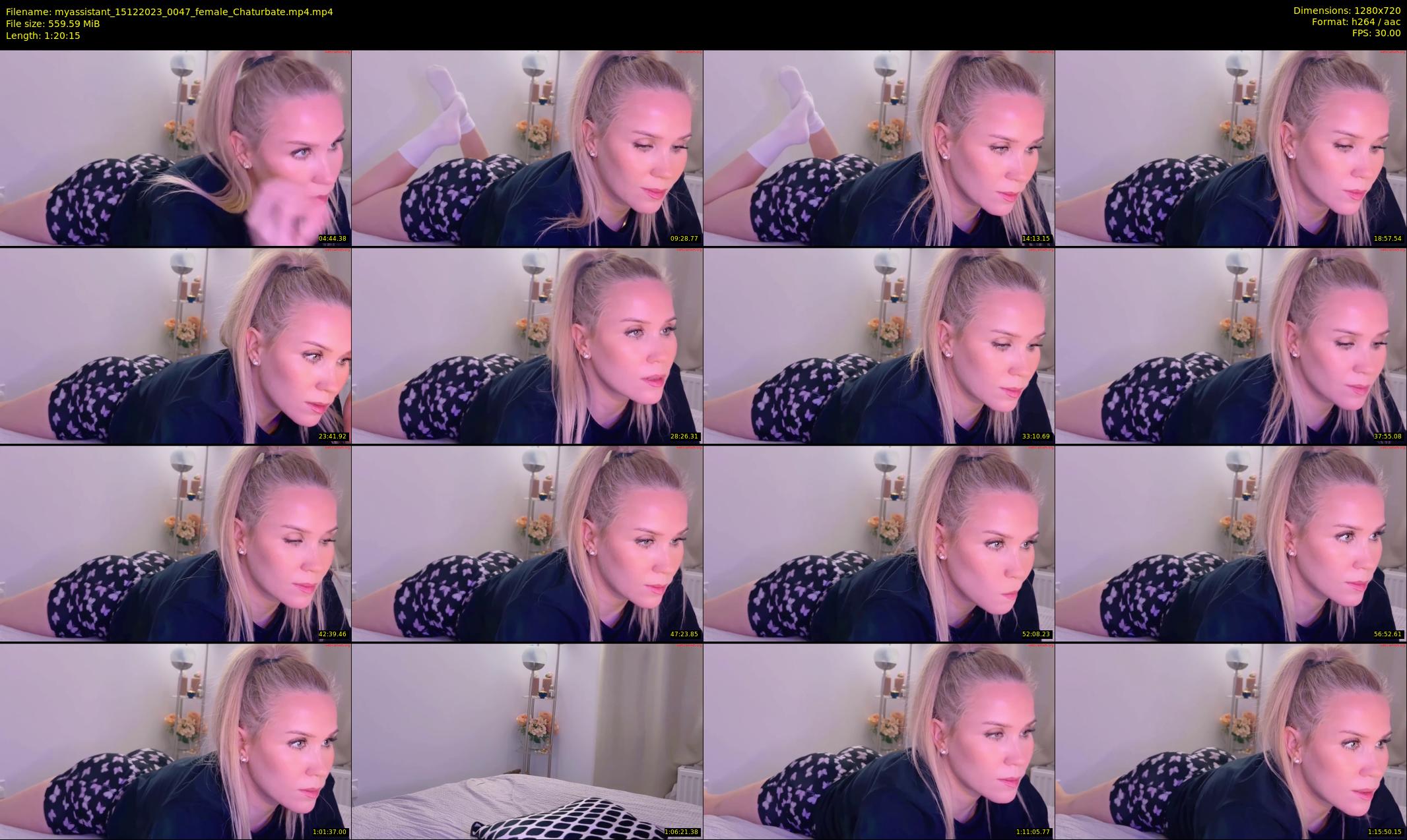 myassistant — 81 minute Chaturbate female cam show recording, 720p, Dec 15, 2023