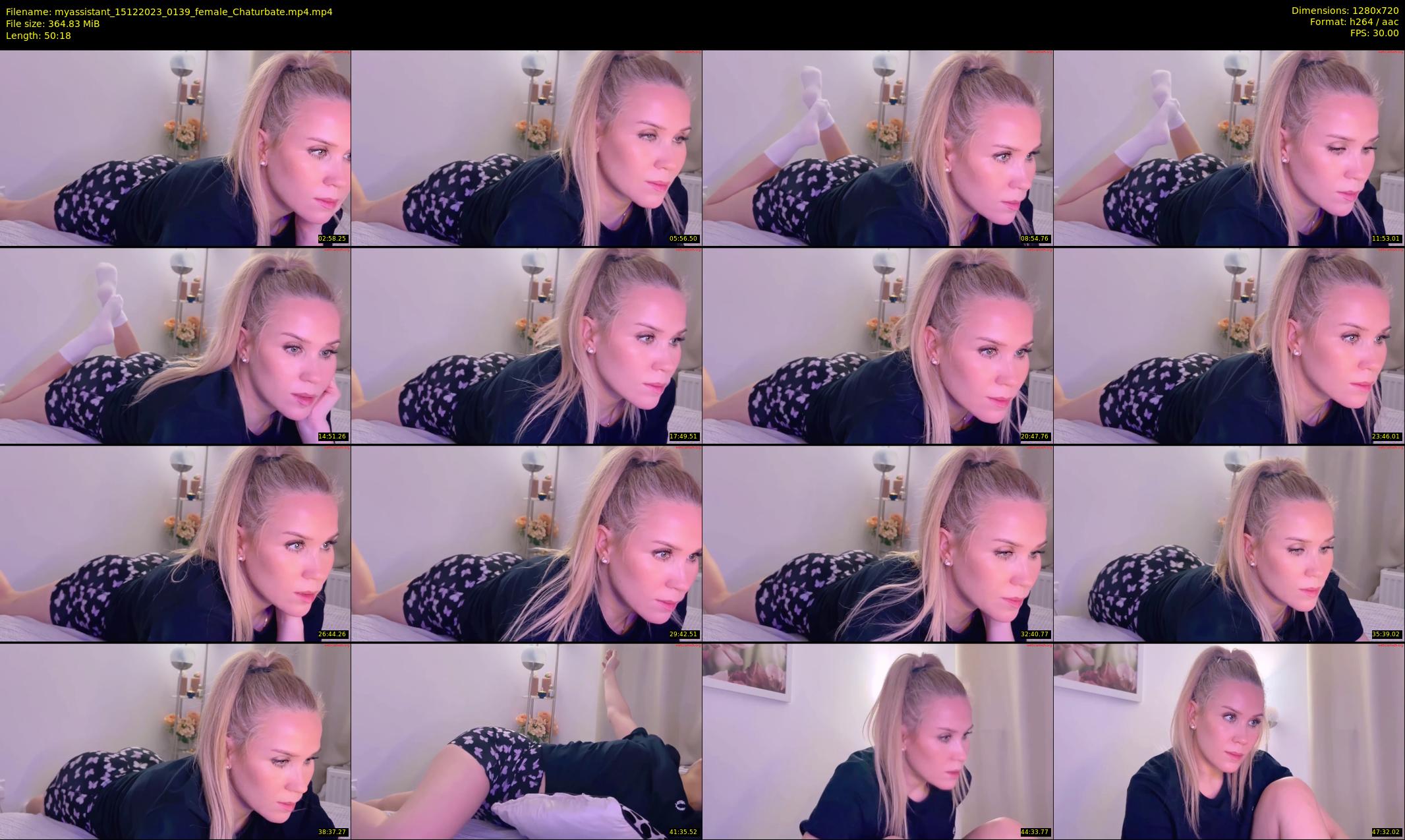 myassistant — 51 minute Chaturbate female cam show recording, 720p, Dec 15, 2023