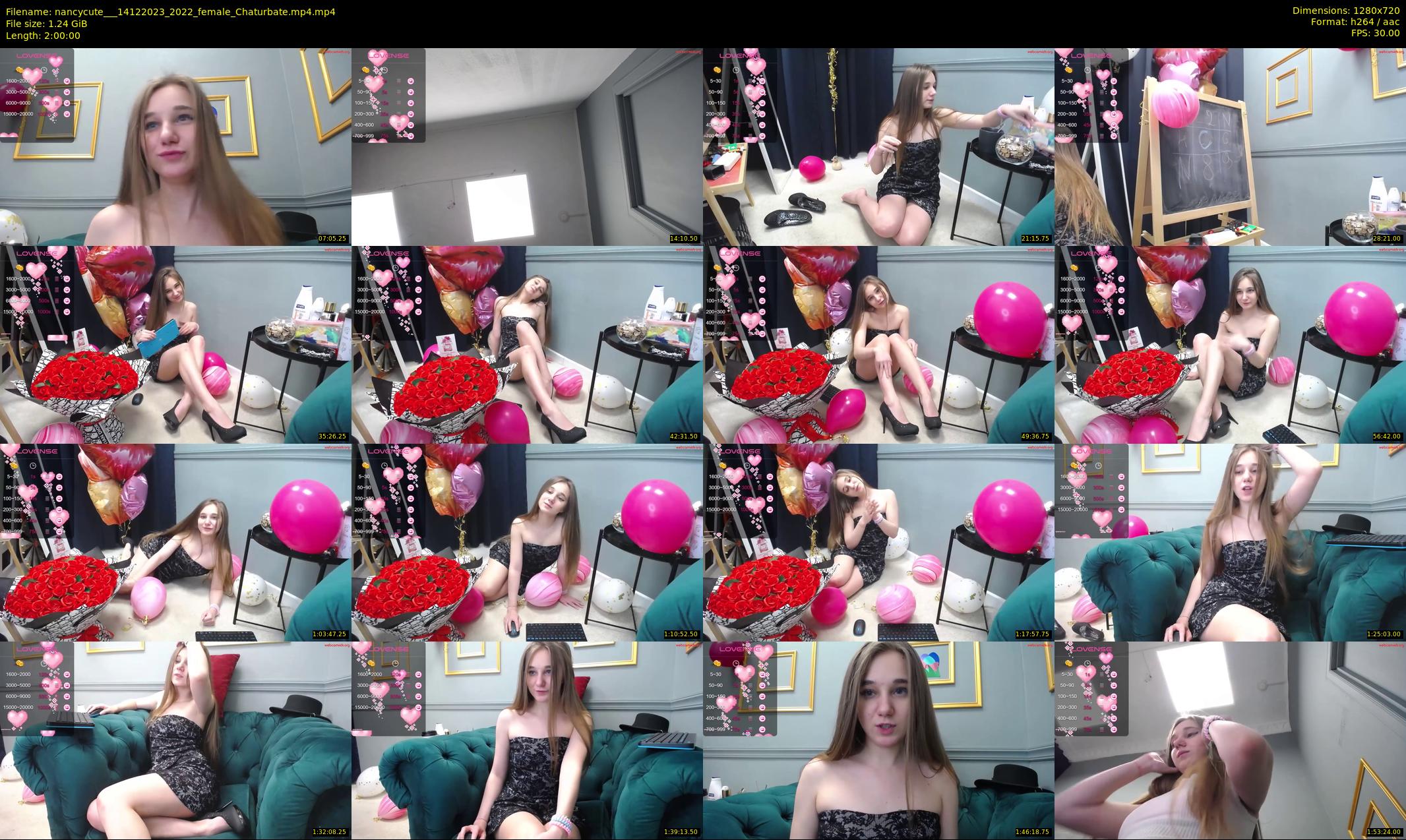 nancycute__ — 120 minute Chaturbate female cam show recording, 720p, Dec 14, 2023