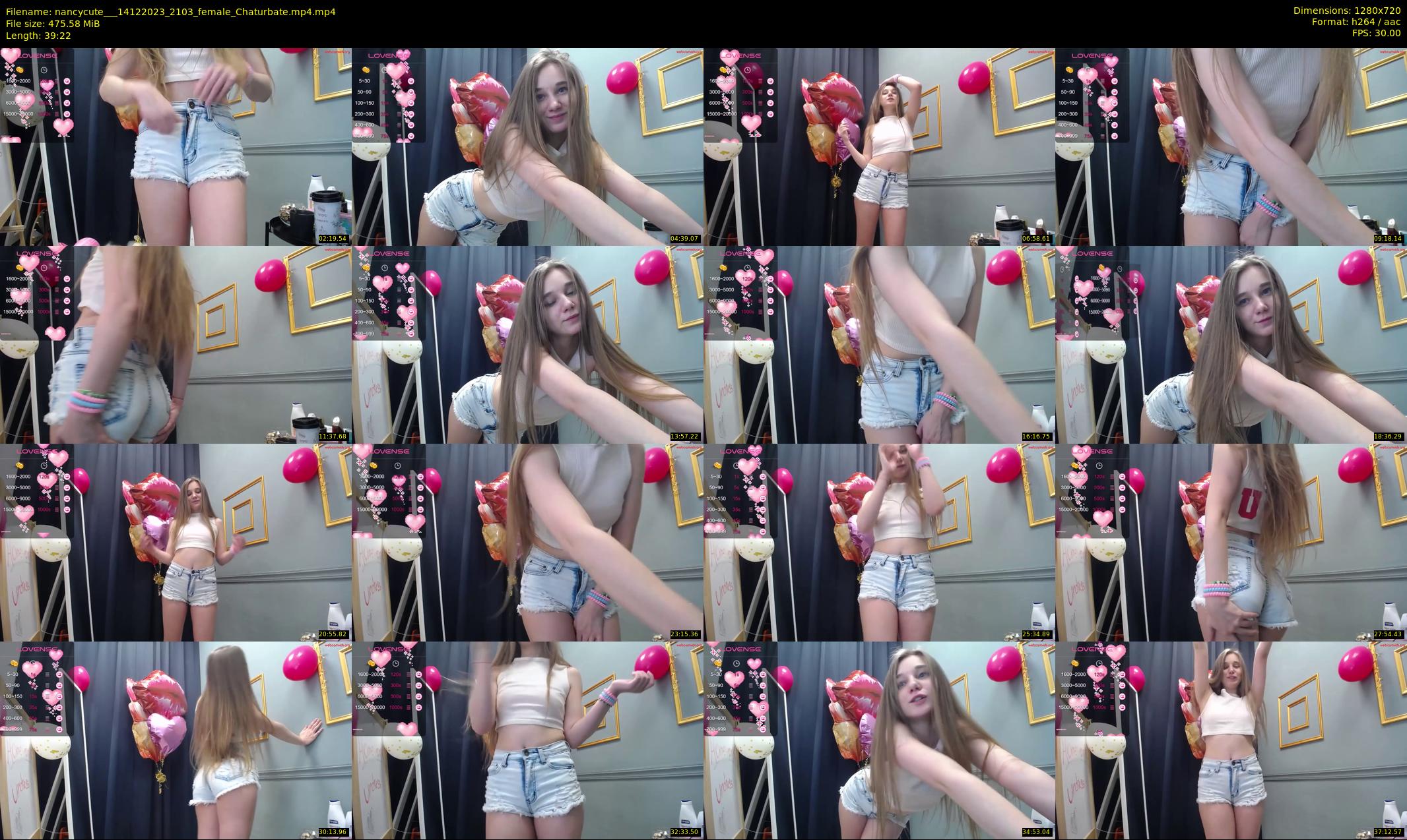 nancycute__ — 40 minute Chaturbate female cam show recording, 720p, Dec 14, 2023
