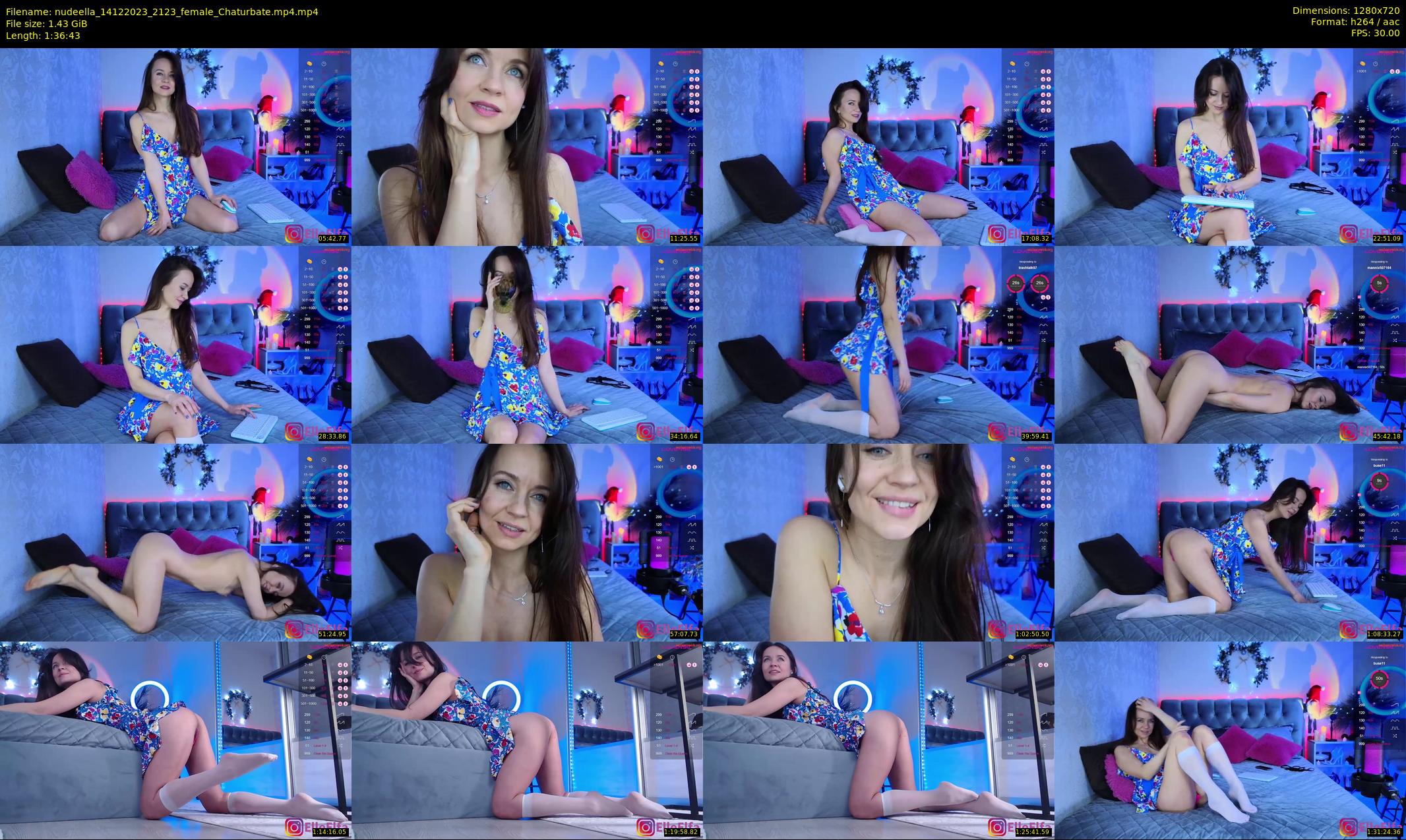 nudeella — 97 minute Chaturbate female cam show recording, 720p, Dec 14, 2023