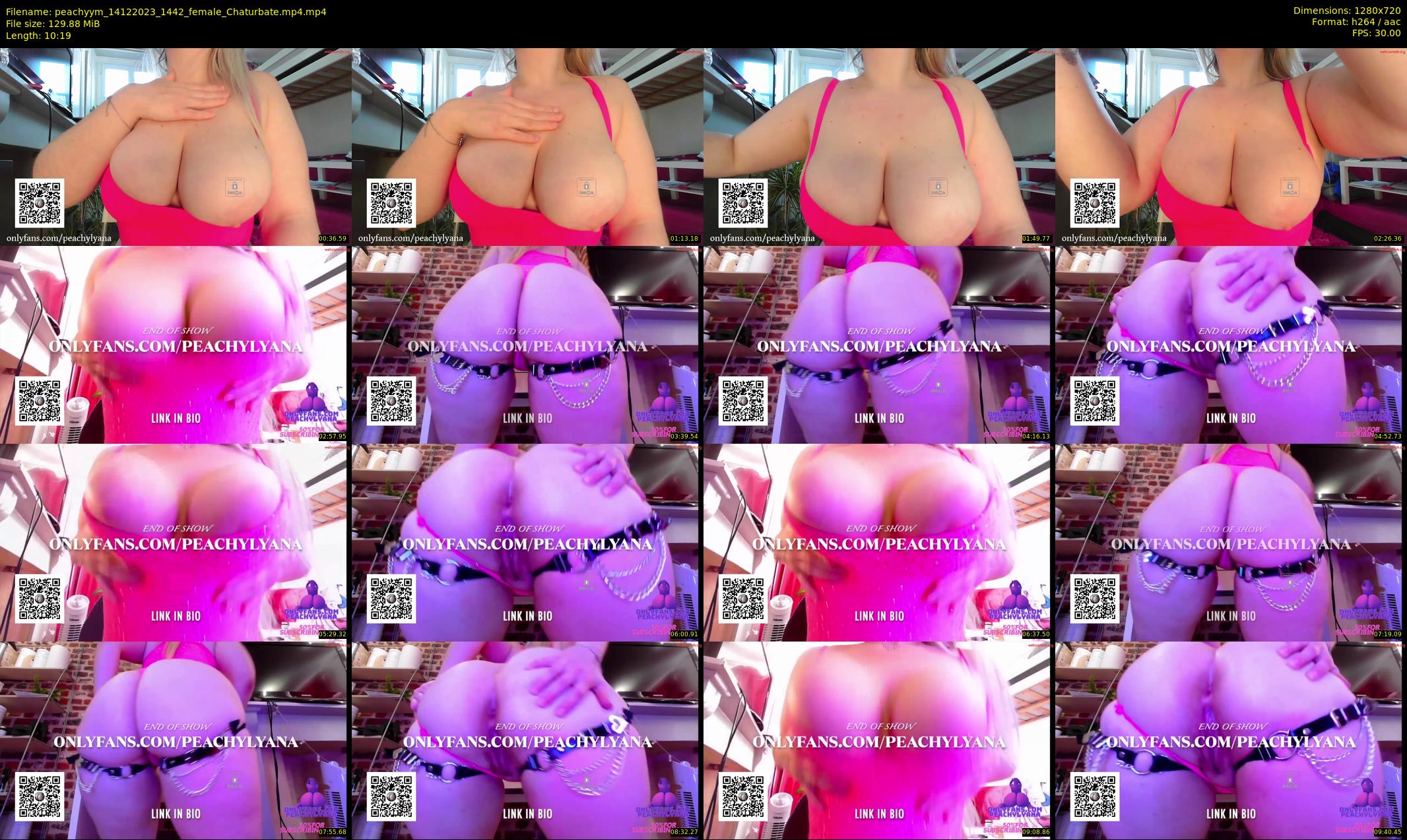 peachyym — 11 minute Chaturbate female cam show recording, 720p, Dec 14, 2023