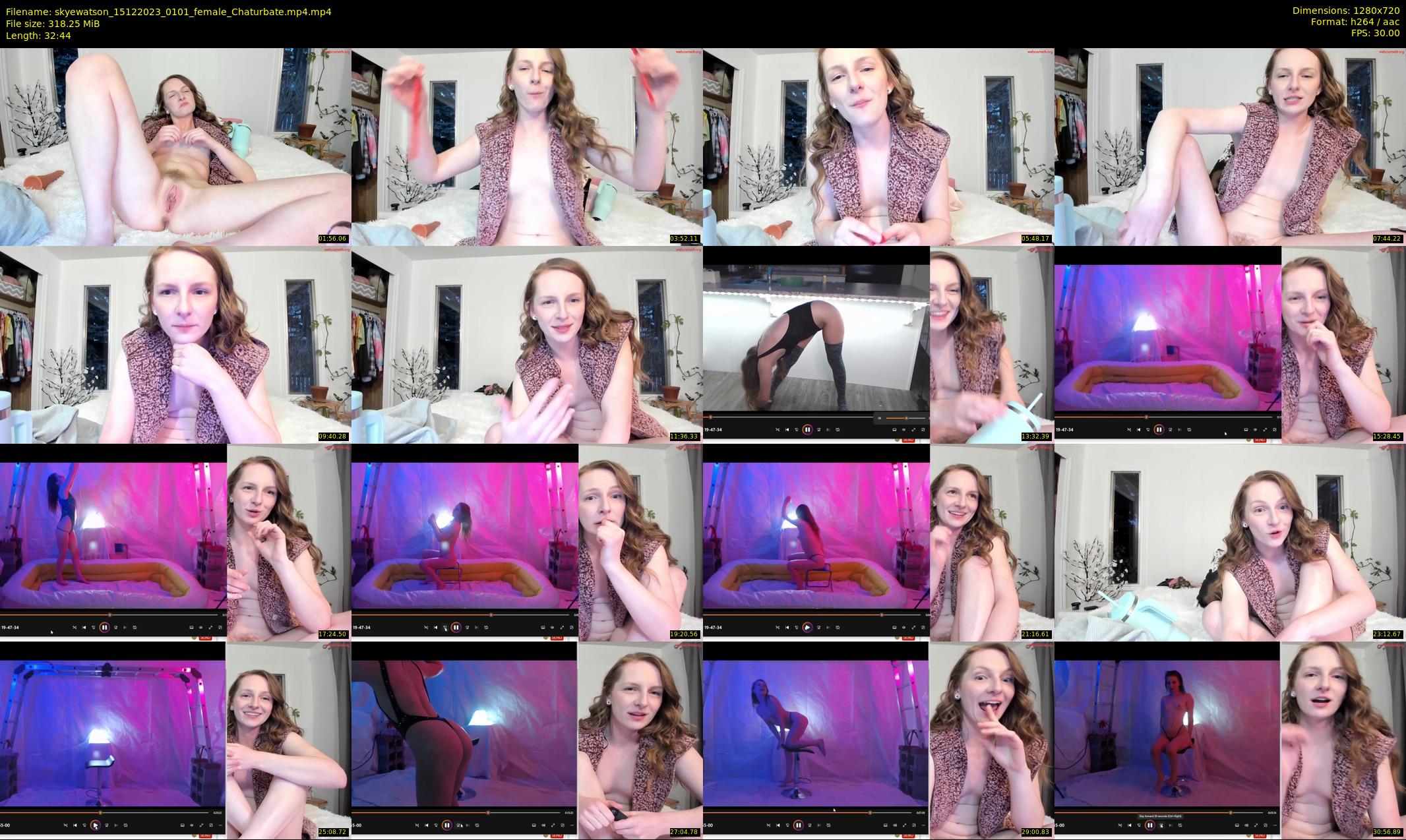 skyewatson — 33 minute Chaturbate female cam show recording, 720p, Dec 15, 2023