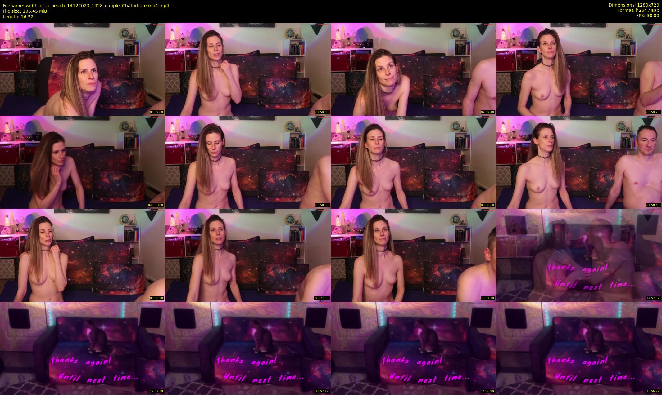 width_of_a_peach — 17 minute Chaturbate couple cam show recording, 720p, Dec 14, 2023