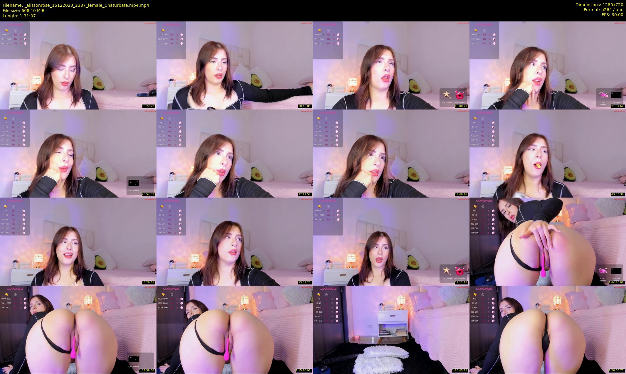 _alissonrose — 92 minute Chaturbate female cam show recording, 720p, Dec 15, 2023