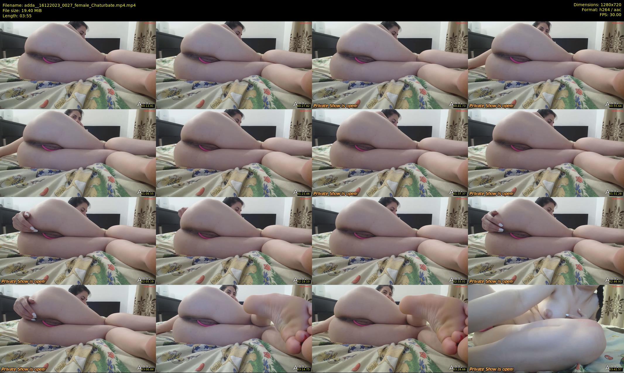 adda_ — 4 minute Chaturbate female cam show recording, 720p, Dec 16, 2023