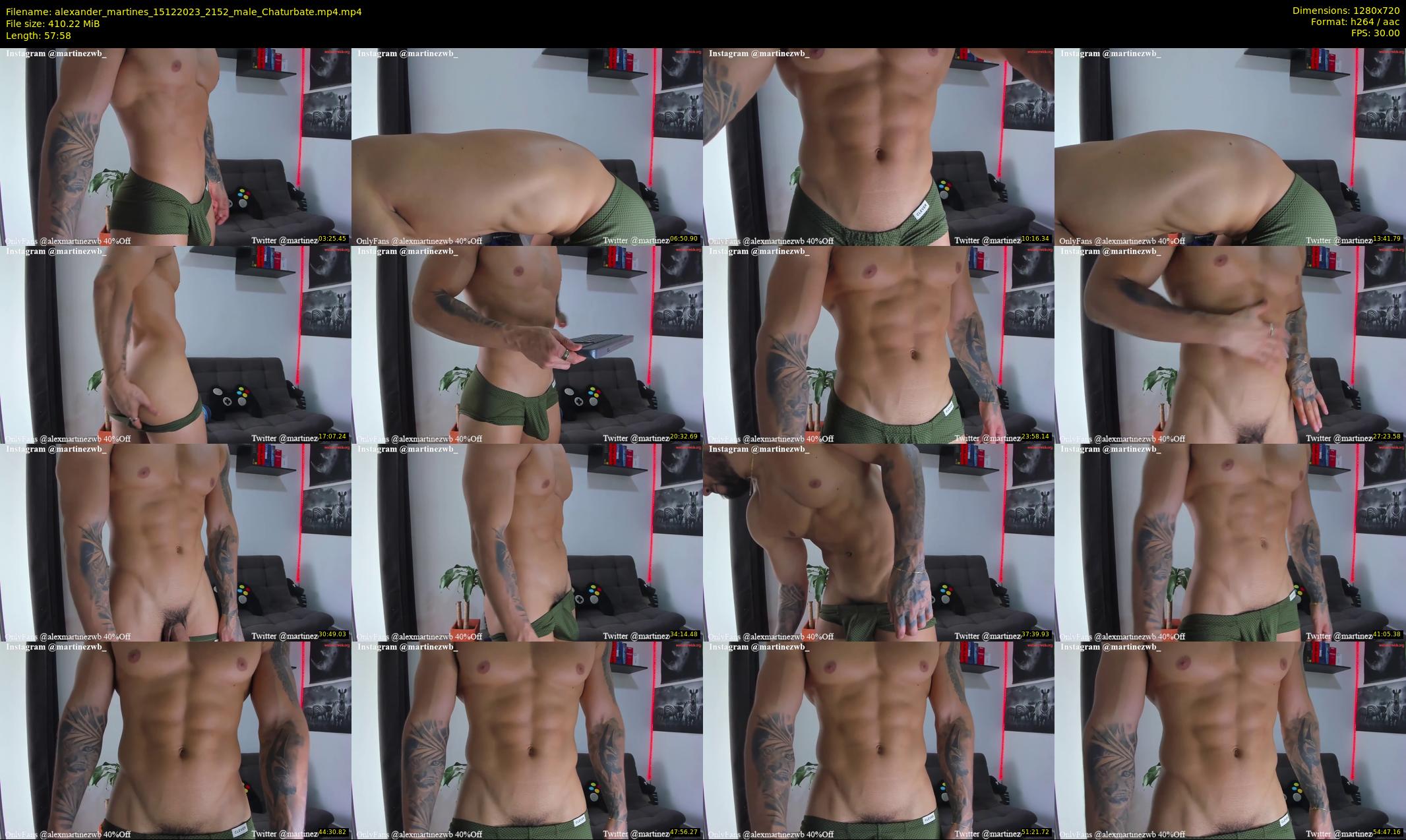 alexander_martines — 58 minute Chaturbate male cam show recording, 720p, Dec 15, 2023
