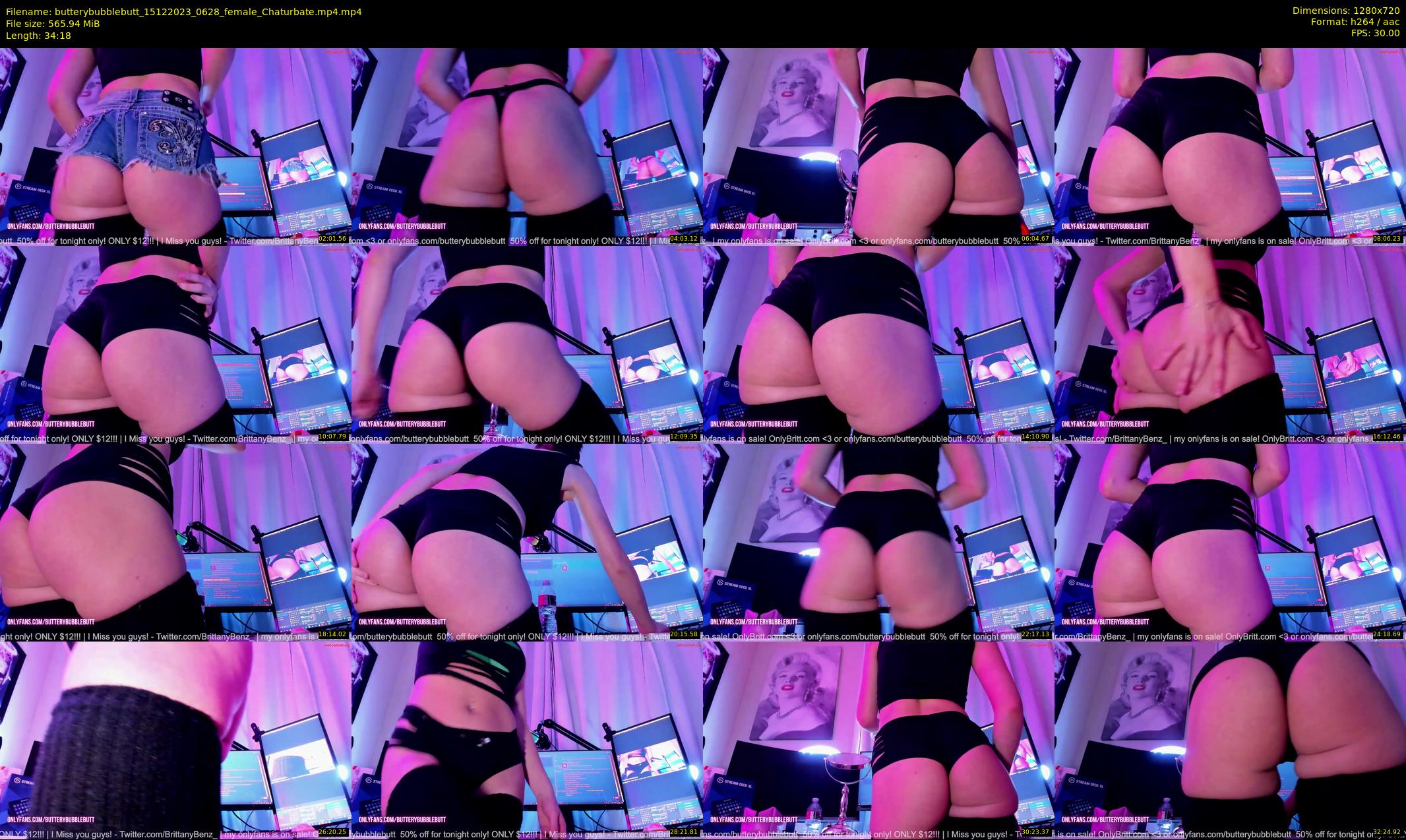 butterybubblebutt — 35 minute Chaturbate couple cam show recording, 720p, Dec 15, 2023