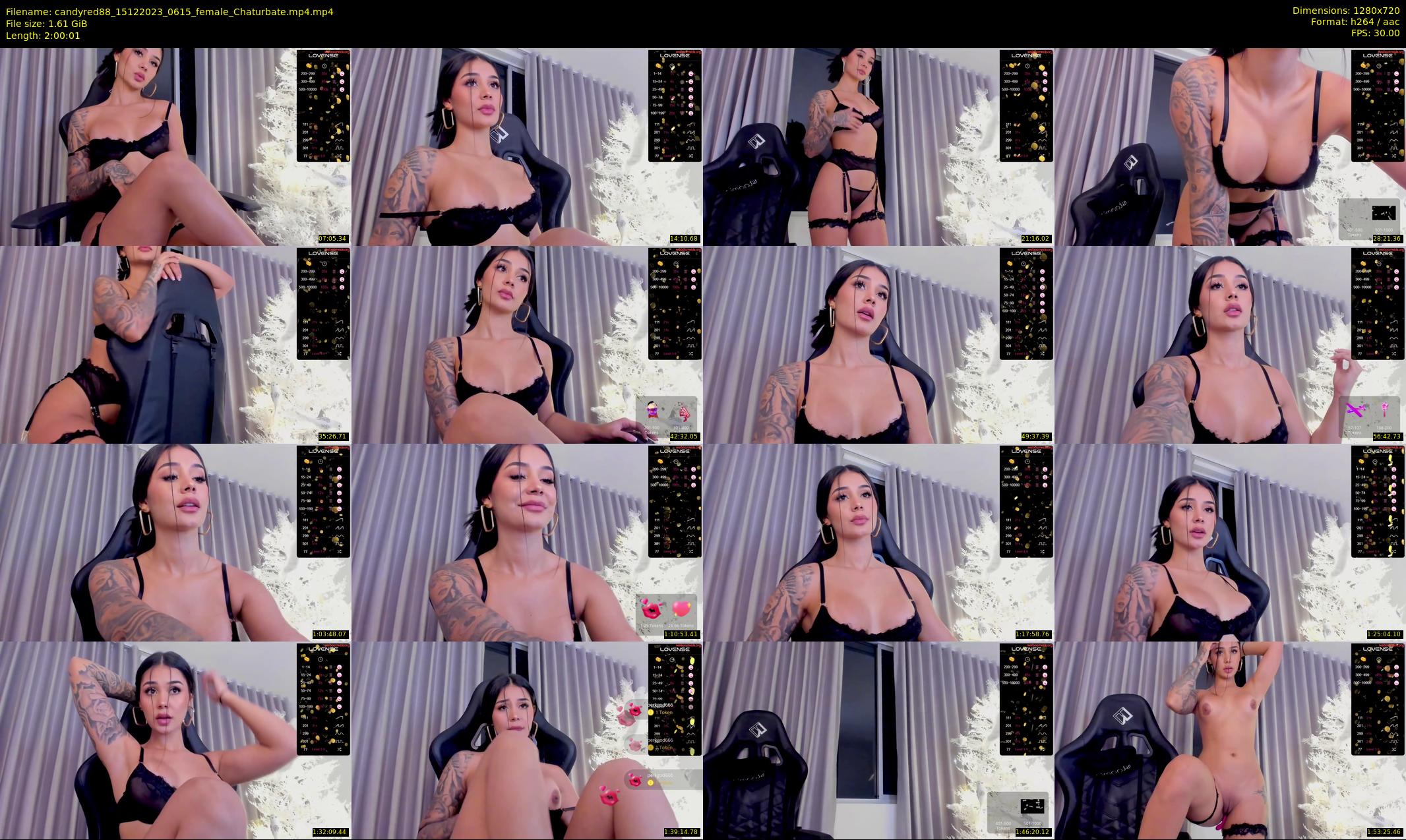 candyred88 — 121 minute Chaturbate female cam show recording, 720p, Dec 15, 2023