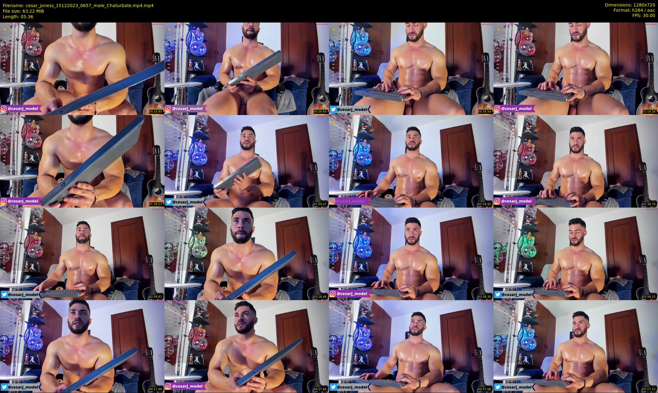 cesar_joness — 6 minute Chaturbate male cam show recording, 720p, Dec 15, 2023