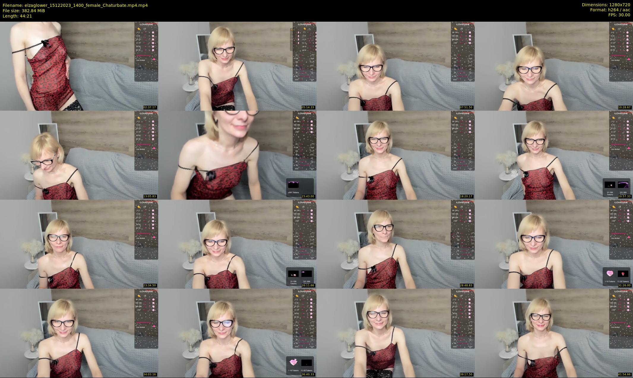 elzaglower — 45 minute Chaturbate female cam show recording, 720p, Dec 15, 2023