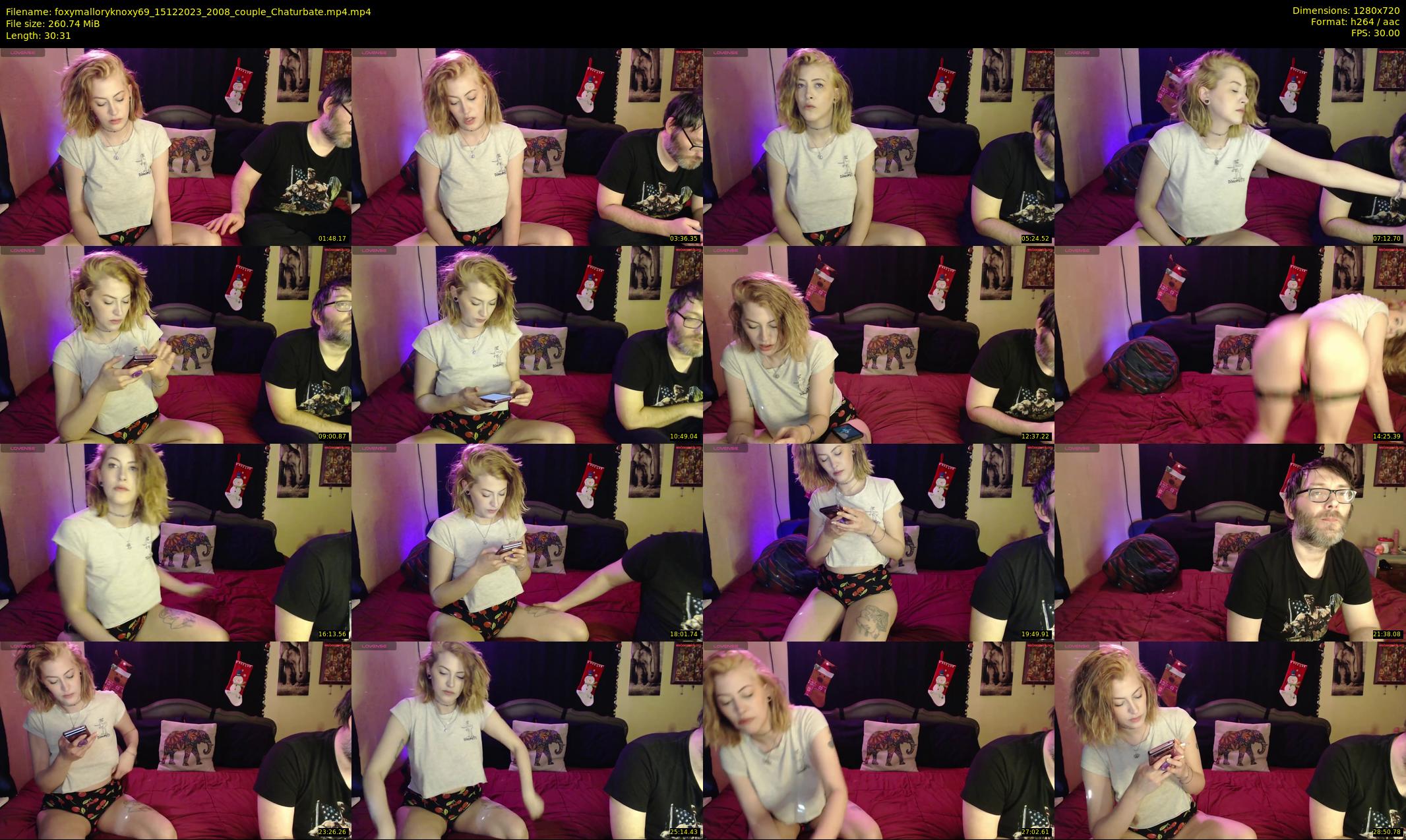 foxymalloryknoxy69 — 31 minute Chaturbate couple cam show recording, 720p, Dec 15, 2023