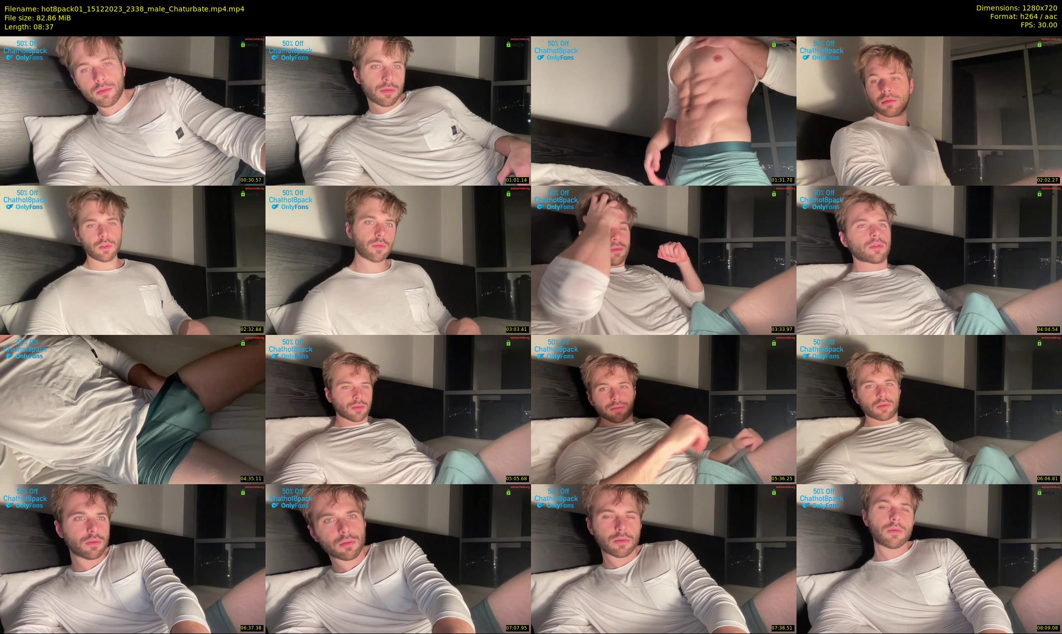 hot8pack01 — 9 minute Chaturbate male cam show recording, 720p, Dec 15, 2023