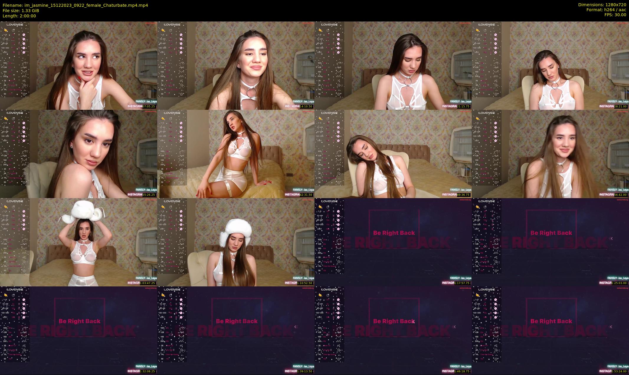 im_jasmine — 120 minute Chaturbate female cam show recording, 720p, Dec 15, 2023