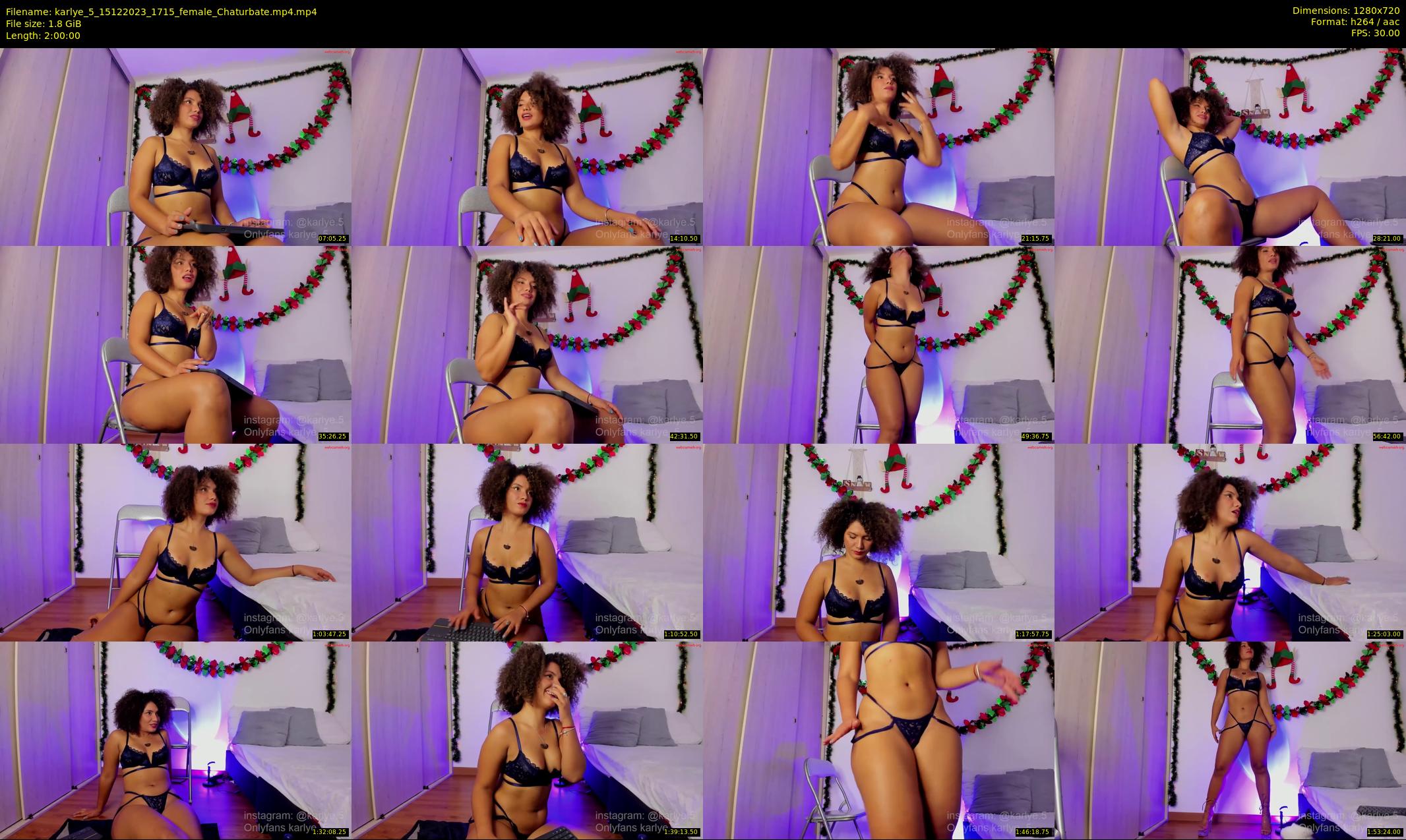 karlye_5 — 120 minute Chaturbate female cam show recording, 720p, Dec 15, 2023