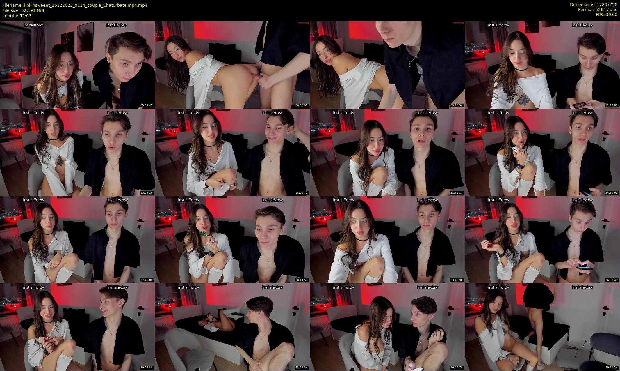 linkinsweeet — 53 minute Chaturbate couple cam show recording, 720p, Dec 16, 2023
