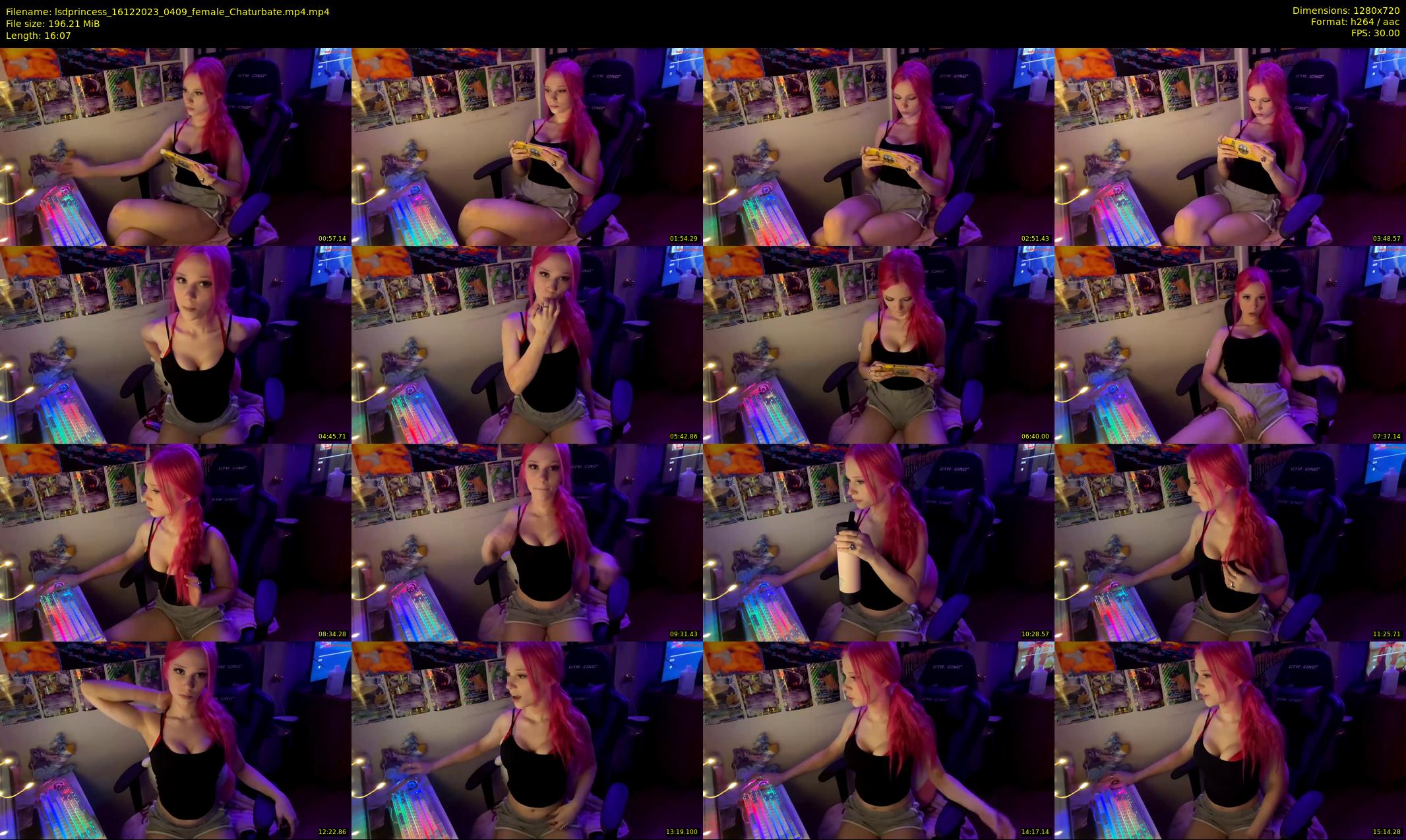 lsdprincess — 17 minute Chaturbate female cam show recording, 720p, Dec 16, 2023