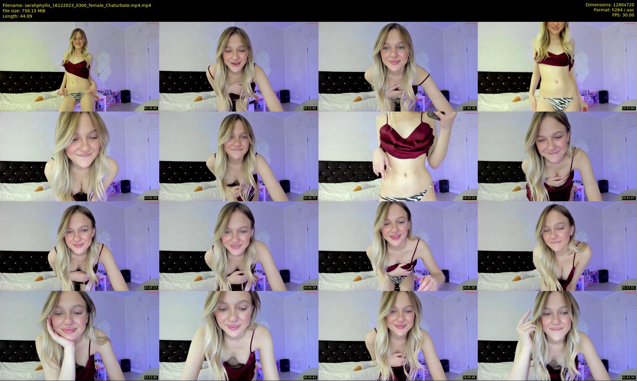 sarahphyllis — 45 minute Chaturbate female cam show recording, 720p, Dec 16, 2023