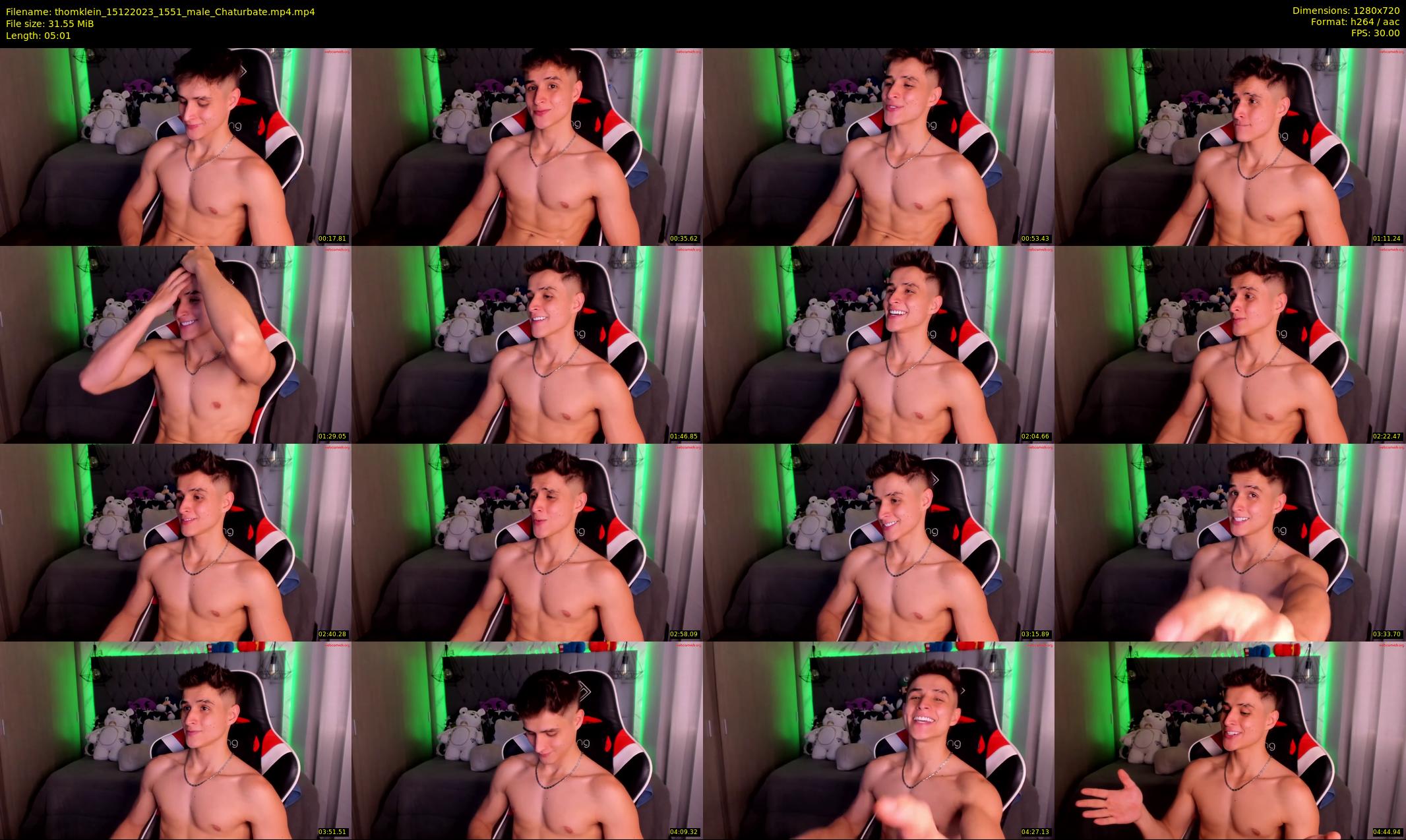 thomklein — 6 minute Chaturbate male cam show recording, 720p, Dec 15, 2023