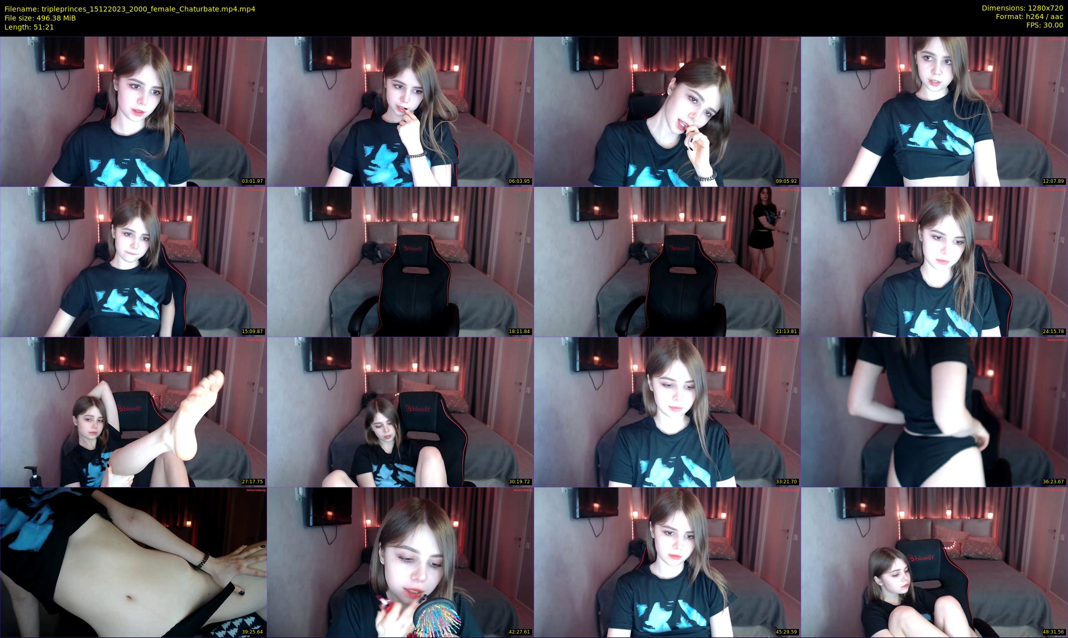tripleprinces — 52 minute Chaturbate female cam show recording, 720p, Dec 15, 2023