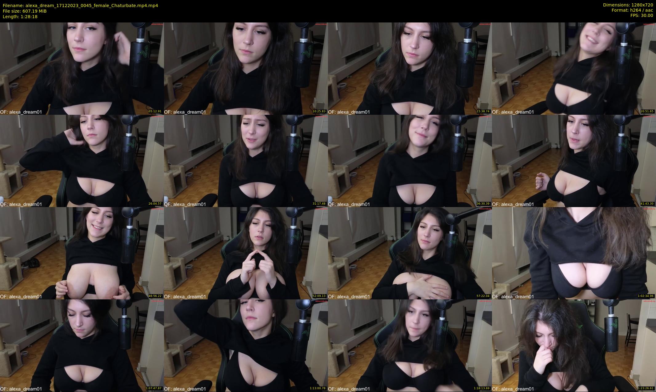 alexa_dream — 89 minute Chaturbate female cam show recording, 720p, Dec 17, 2023