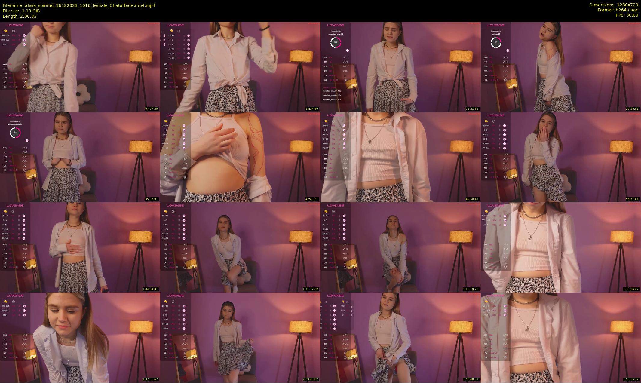 alisia_spinnet — 121 minute Chaturbate female cam show recording, 720p, Dec 16, 2023