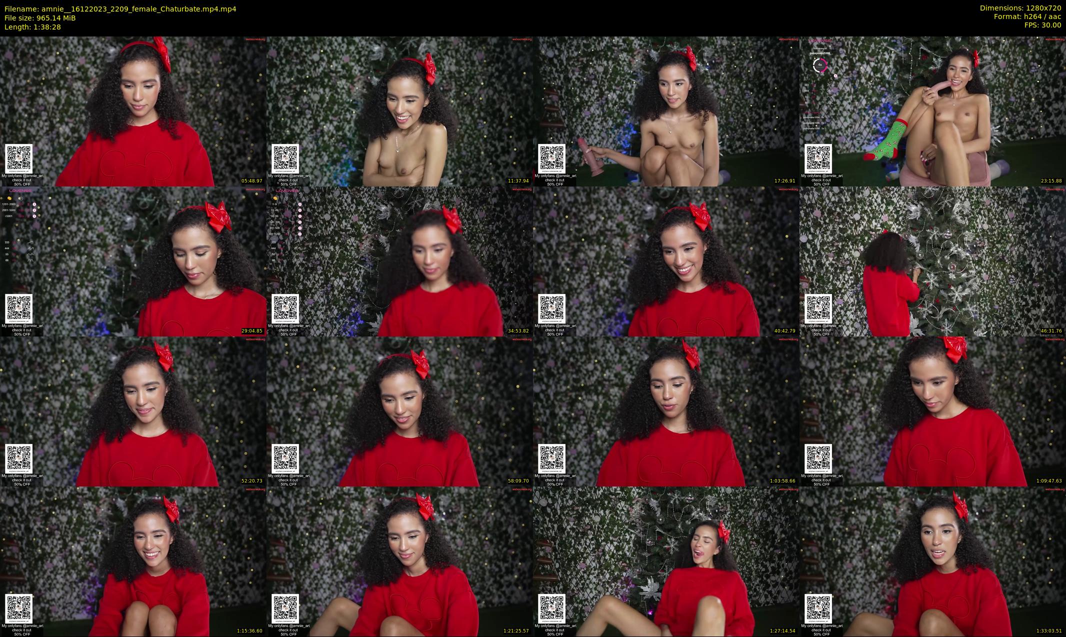 amnie_ — 99 minute Chaturbate female cam show recording, 720p, Dec 16, 2023