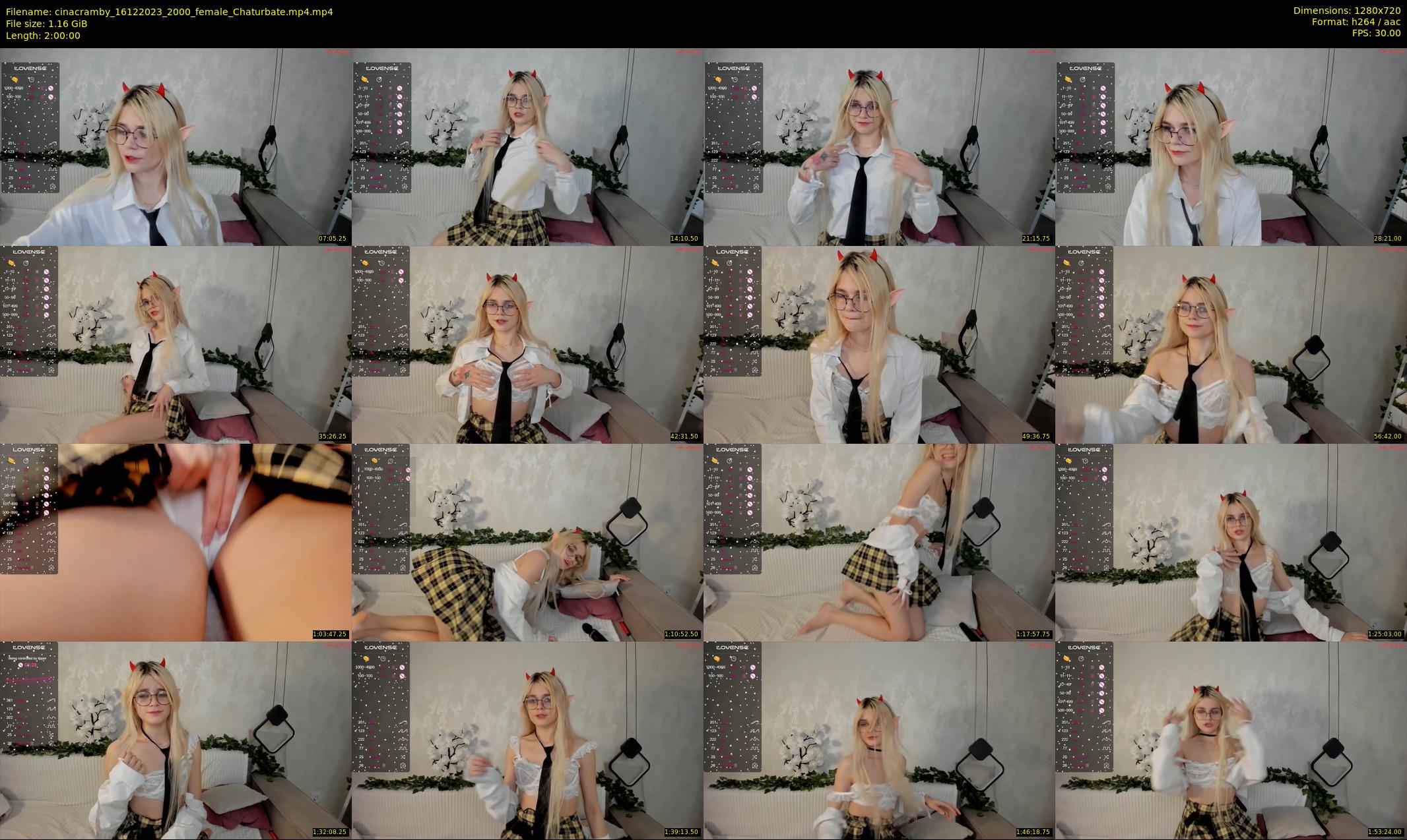 cinacramby — 120 minute Chaturbate female cam show recording, 720p, Dec 16, 2023