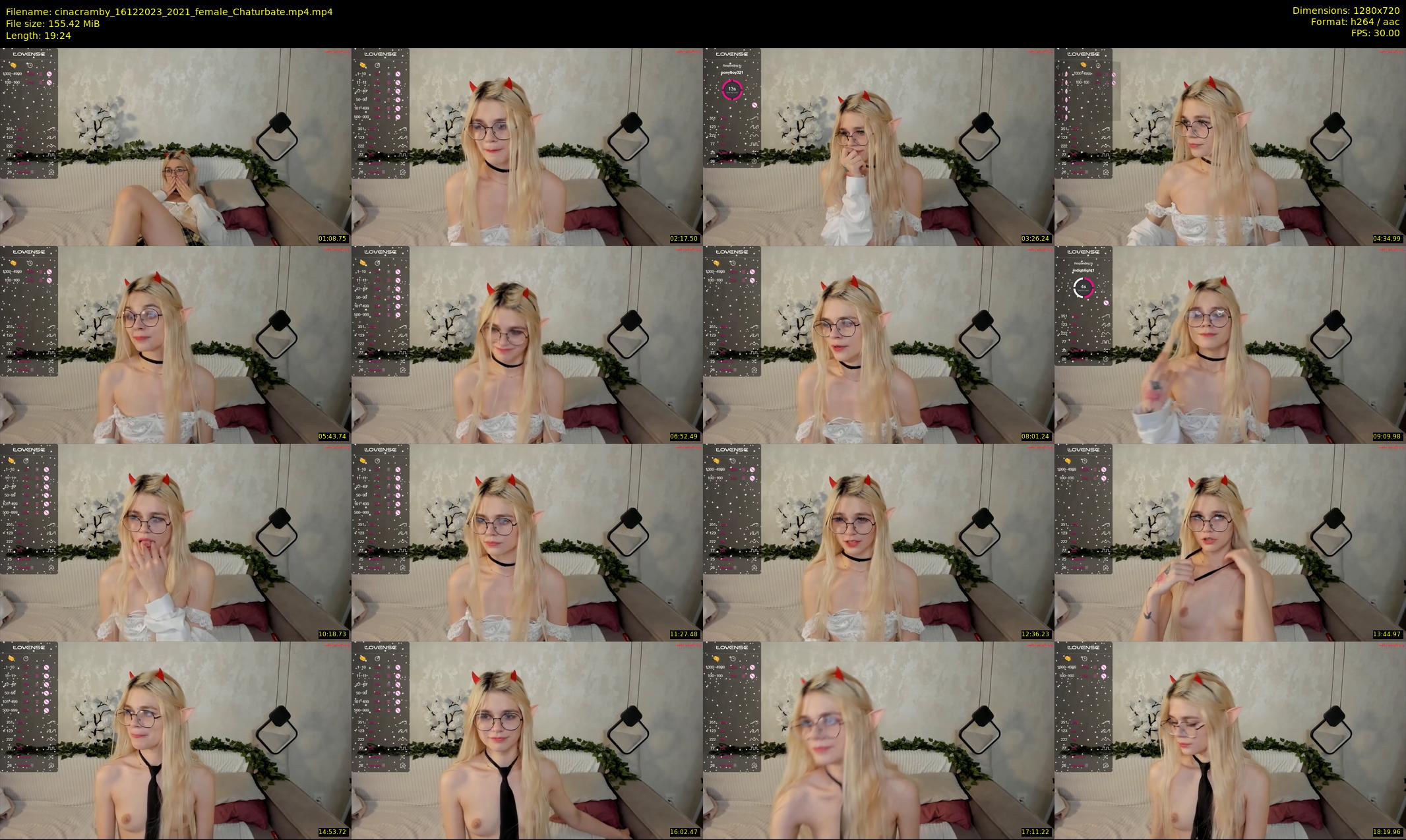 cinacramby — 20 minute Chaturbate female cam show recording, 720p, Dec 16, 2023