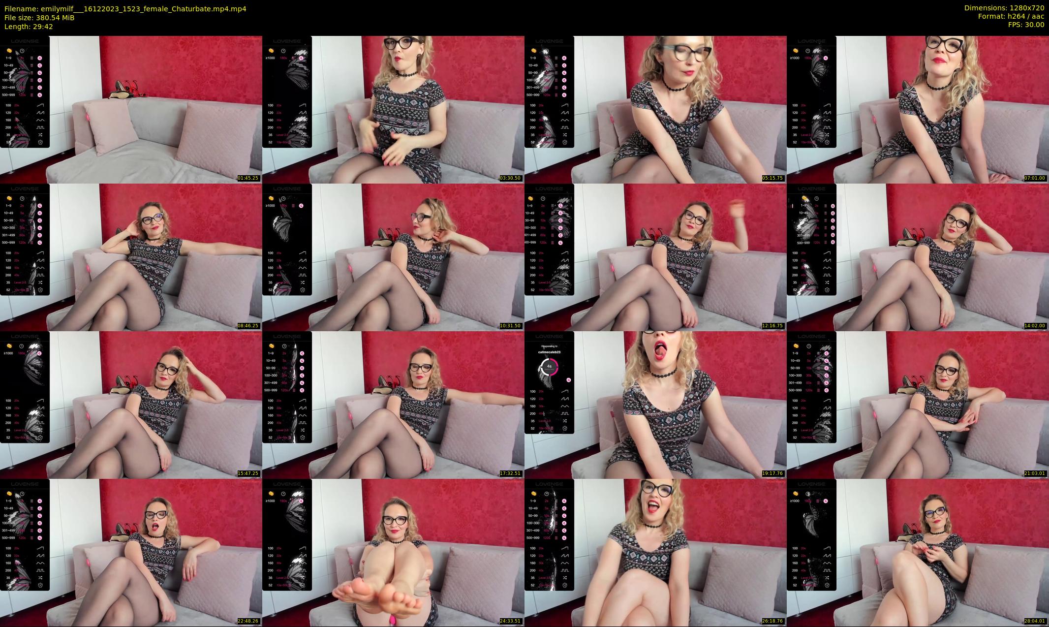 emilymilf__ — 30 minute Chaturbate female cam show recording, 720p, Dec 16, 2023