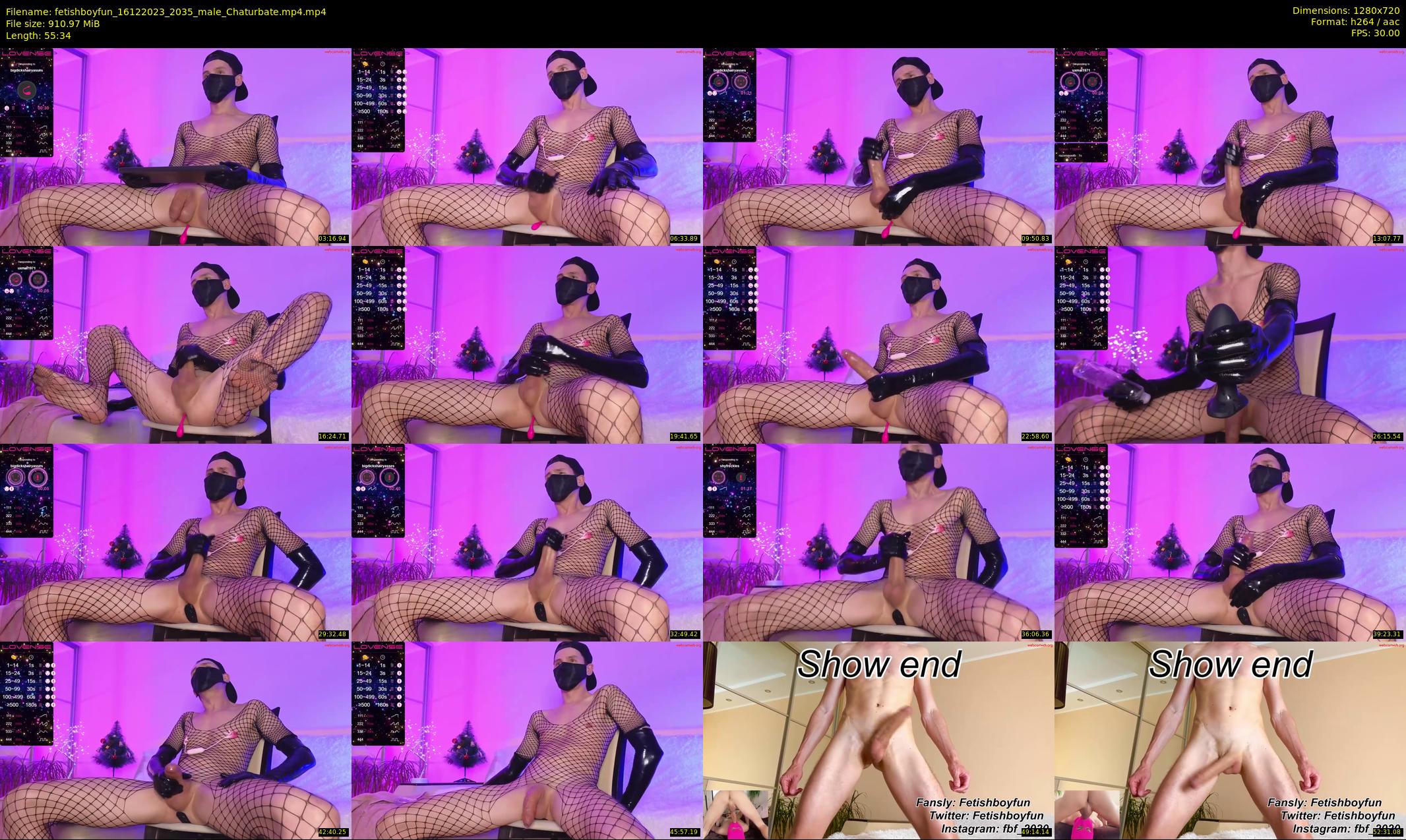 fetishboyfun — 56 minute Chaturbate male cam show recording, 720p, Dec 16, 2023