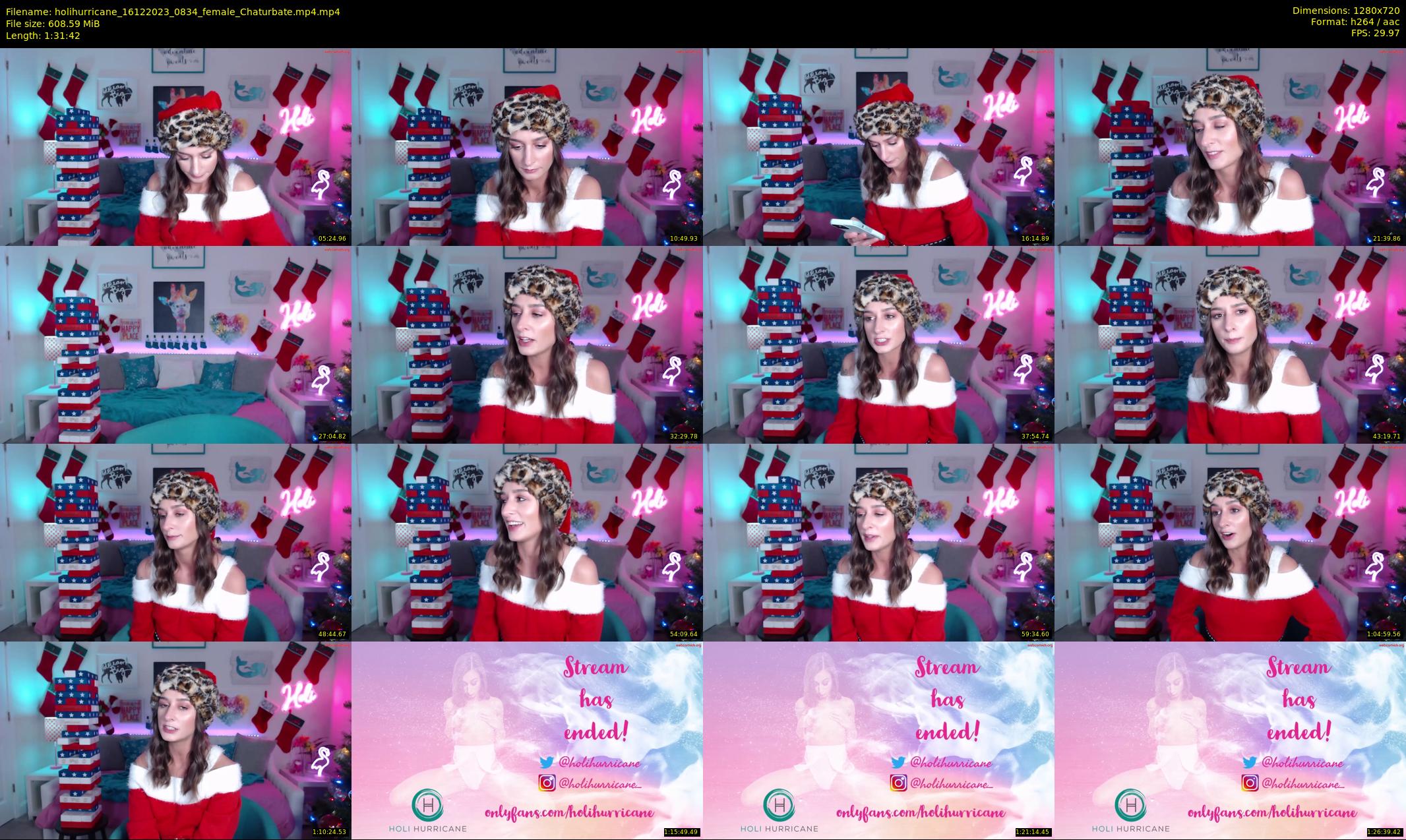 holihurricane — 92 minute Chaturbate female cam show recording, 720p, Dec 16, 2023
