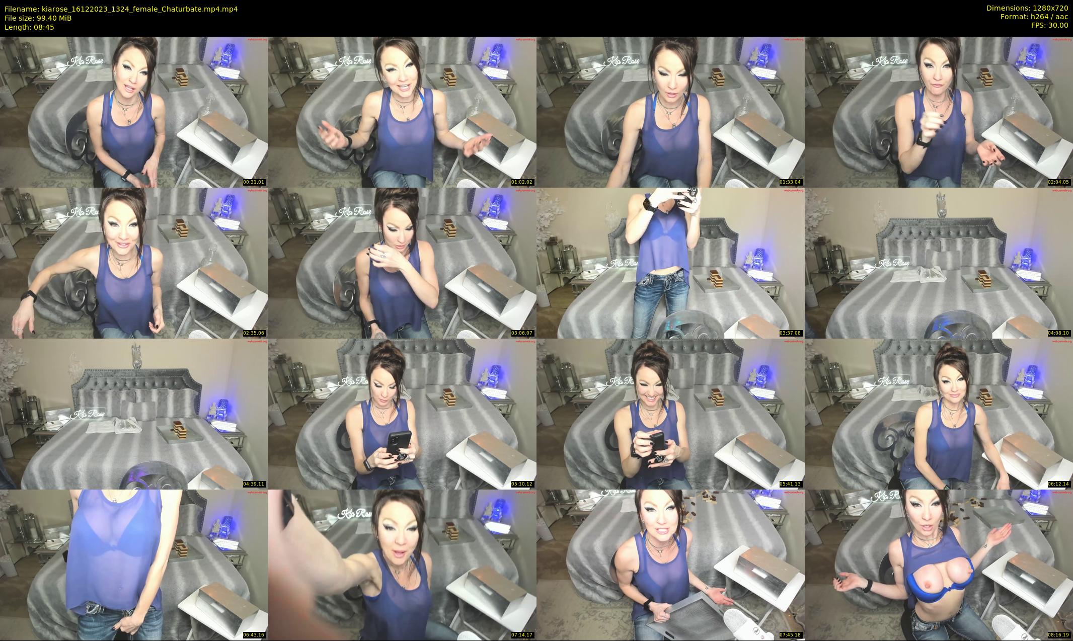 kiarose — 9 minute Chaturbate female cam show recording, 720p, Dec 16, 2023