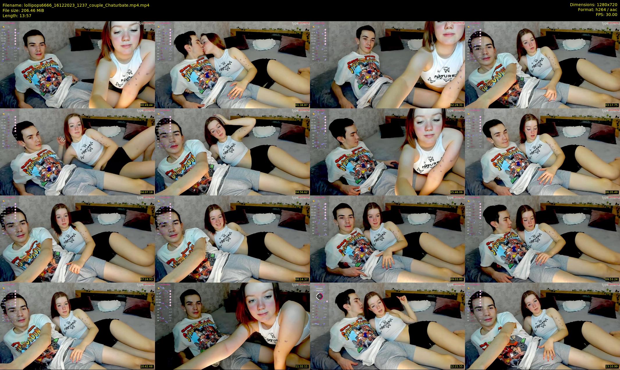 lollipops6666 — 14 minute Chaturbate couple cam show recording, 720p, Dec 16, 2023