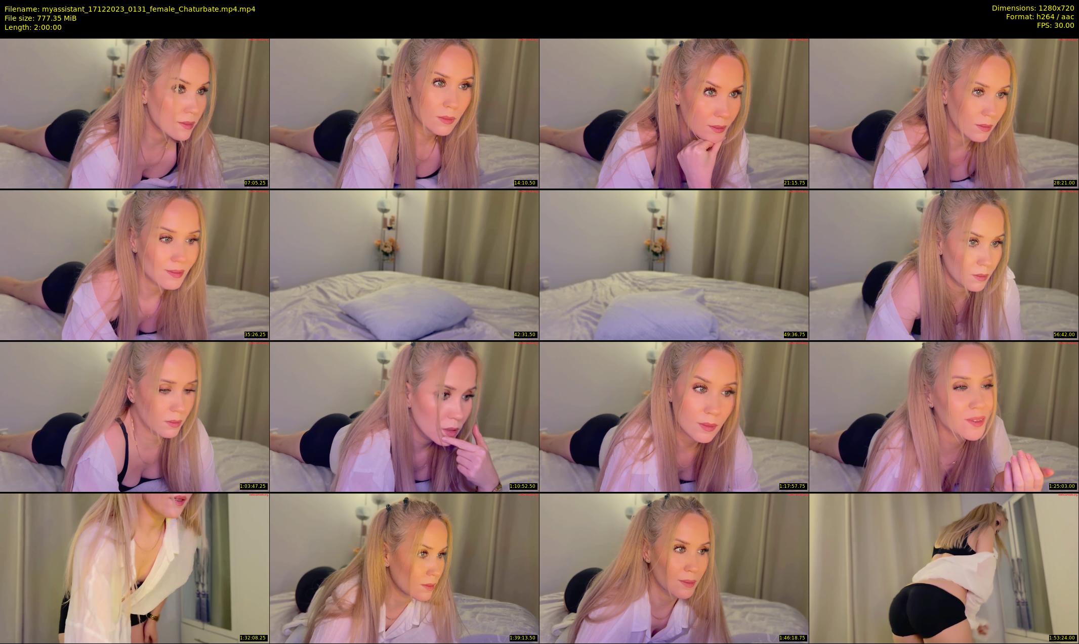 myassistant — 120 minute Chaturbate female cam show recording, 720p, Dec 17, 2023