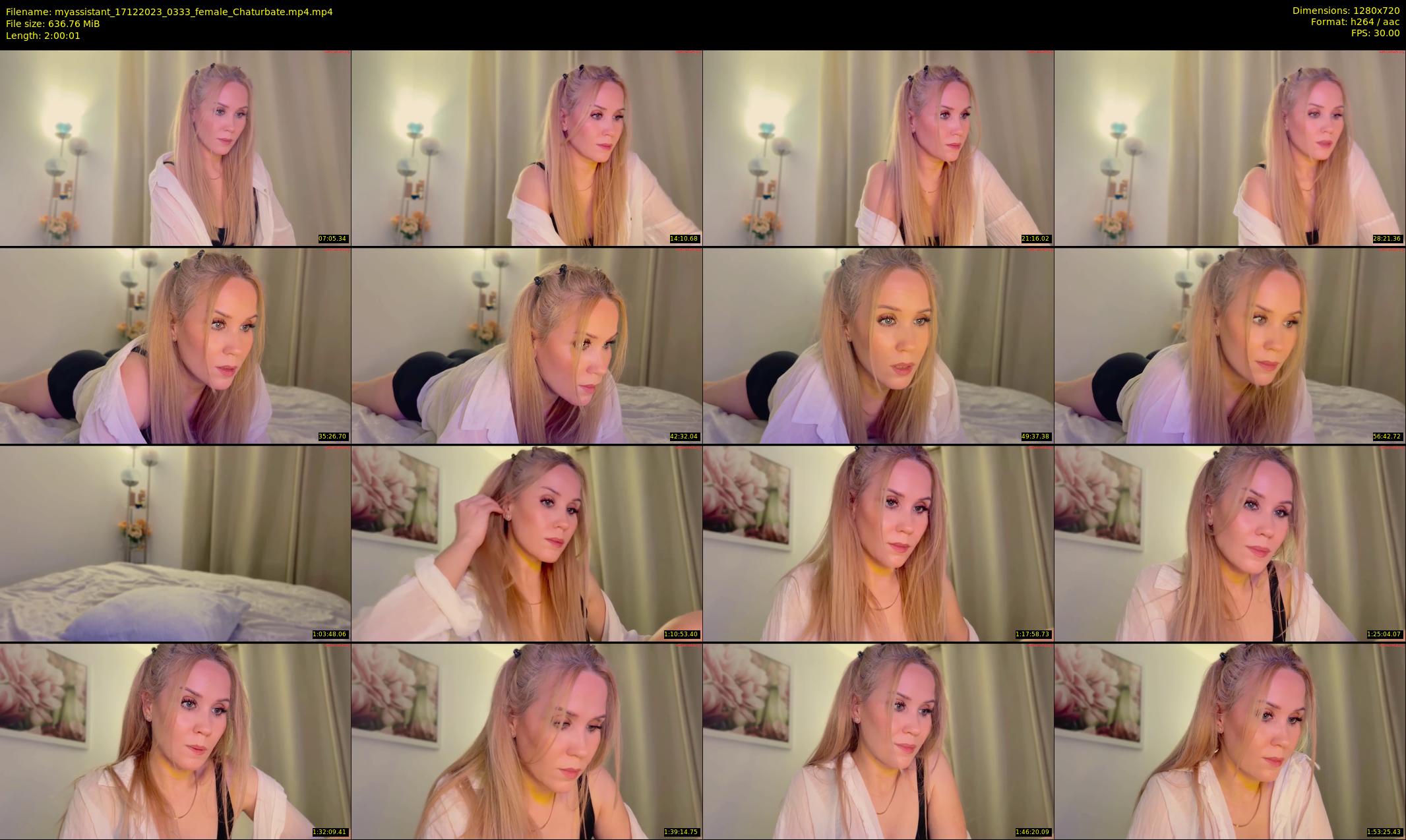 myassistant — 121 minute Chaturbate female cam show recording, 720p, Dec 17, 2023