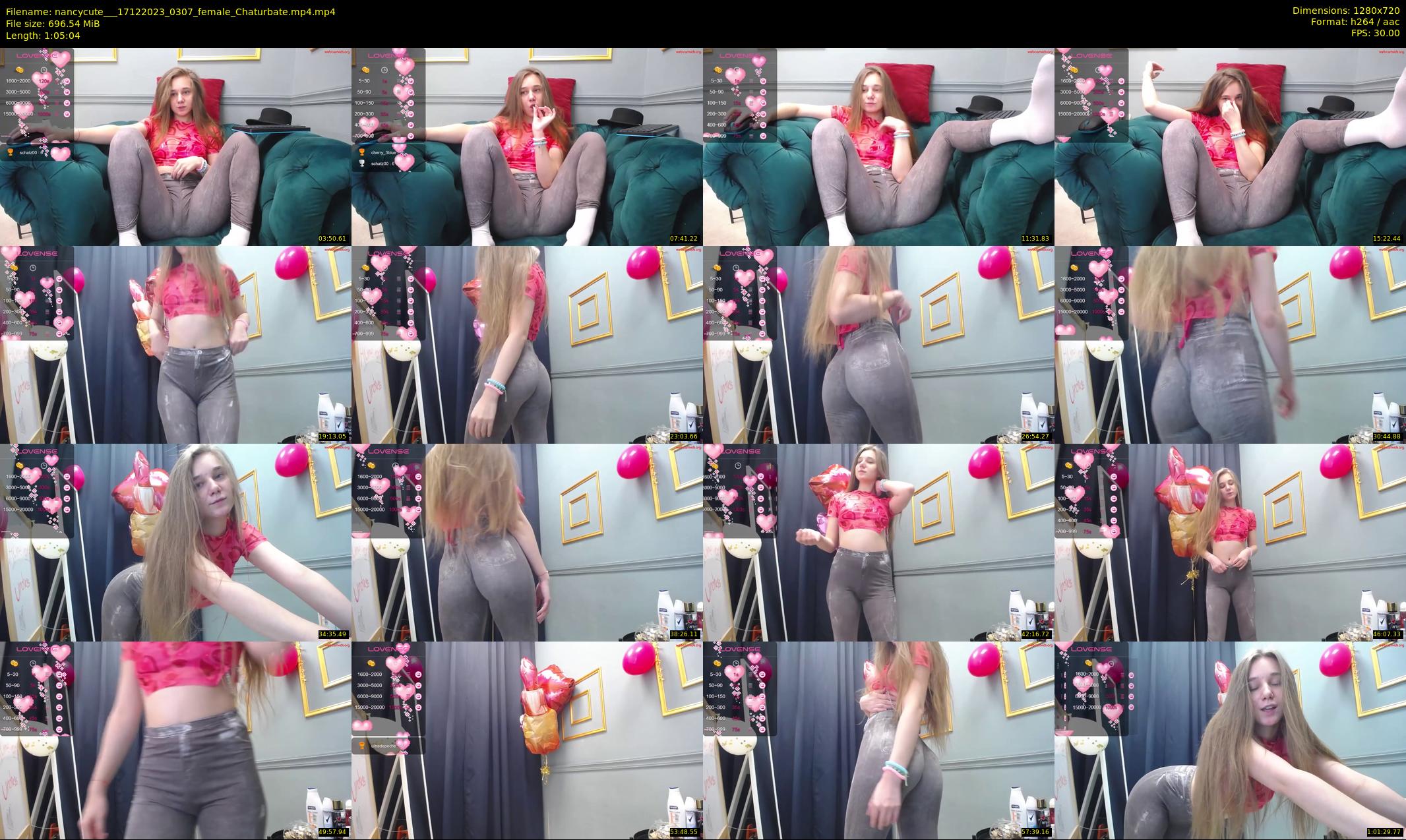 nancycute__ — 66 minute Chaturbate female cam show recording, 720p, Dec 17, 2023