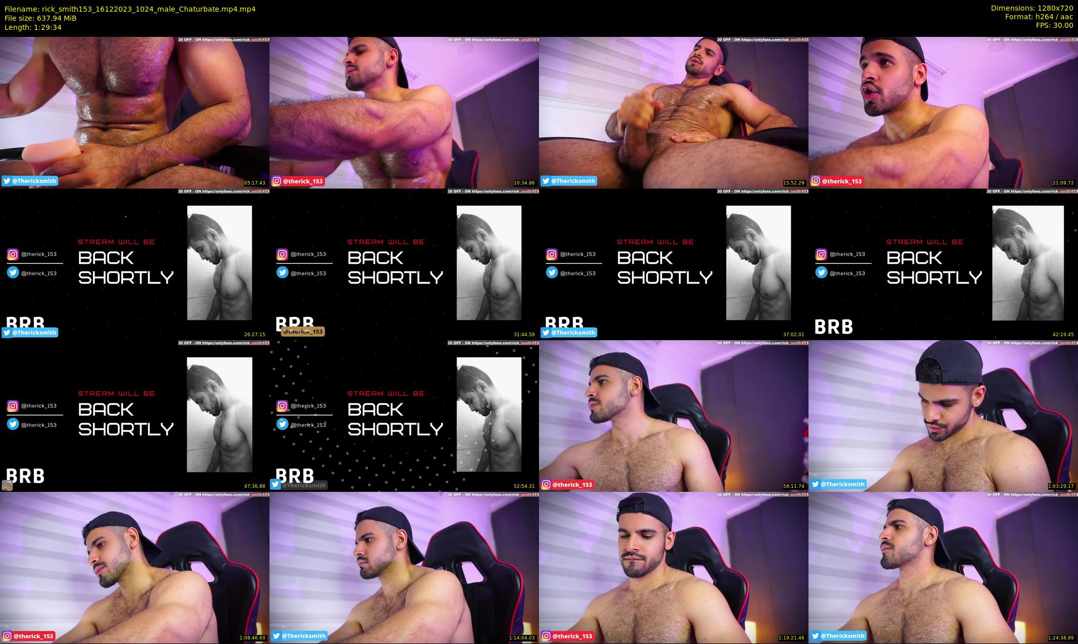 rick_smith153 — 90 minute Chaturbate male cam show recording, 720p, Dec 16, 2023