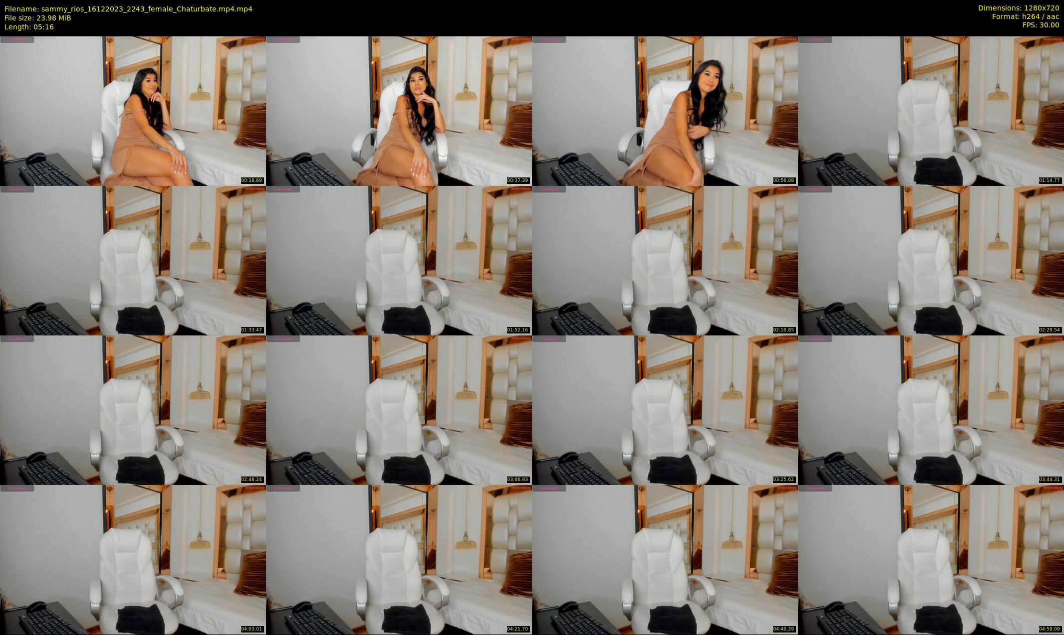 sammy_rios — 6 minute Chaturbate female cam show recording, 720p, Dec 16, 2023