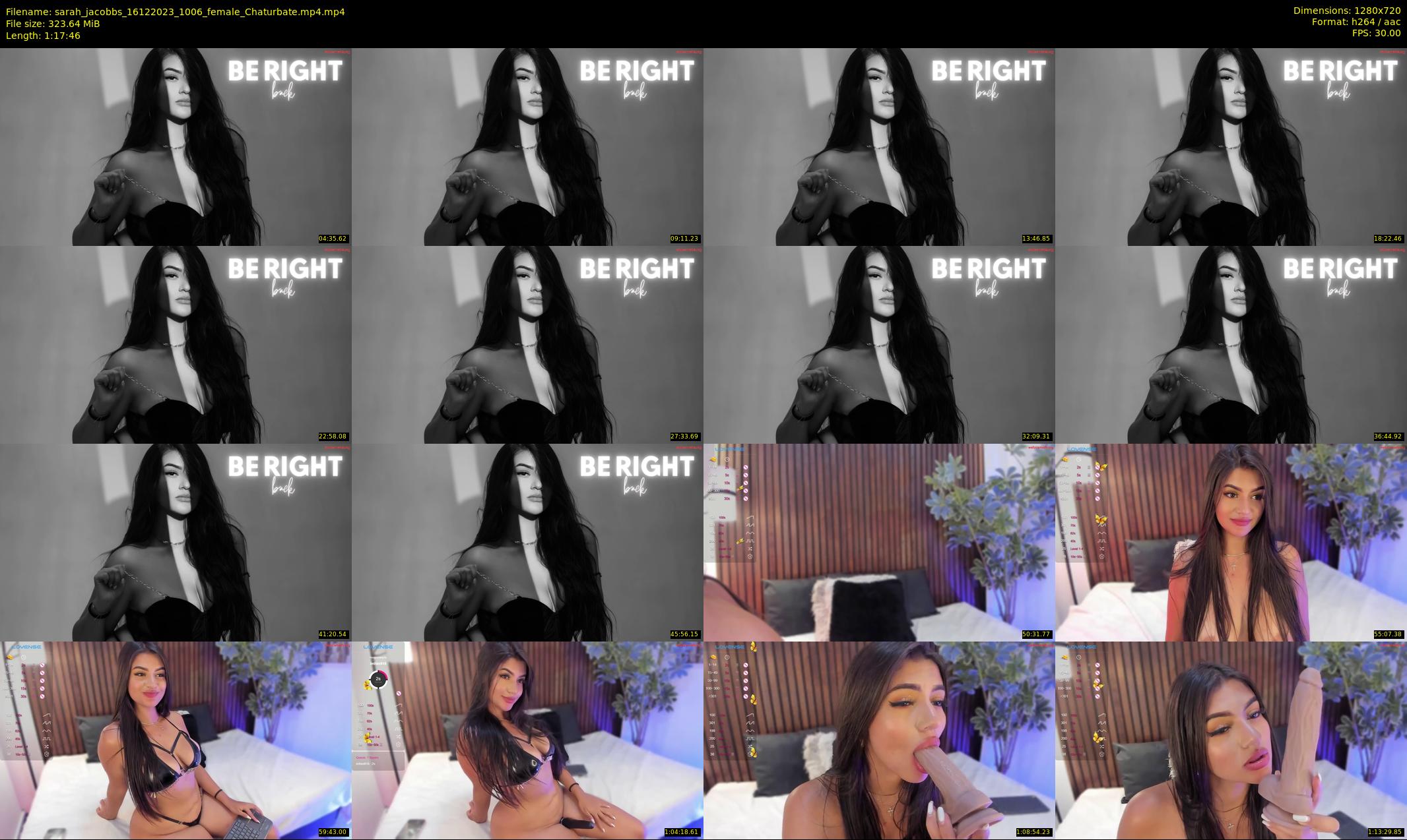 sarah_jacobbs — 78 minute Chaturbate female cam show recording, 720p, Dec 16, 2023