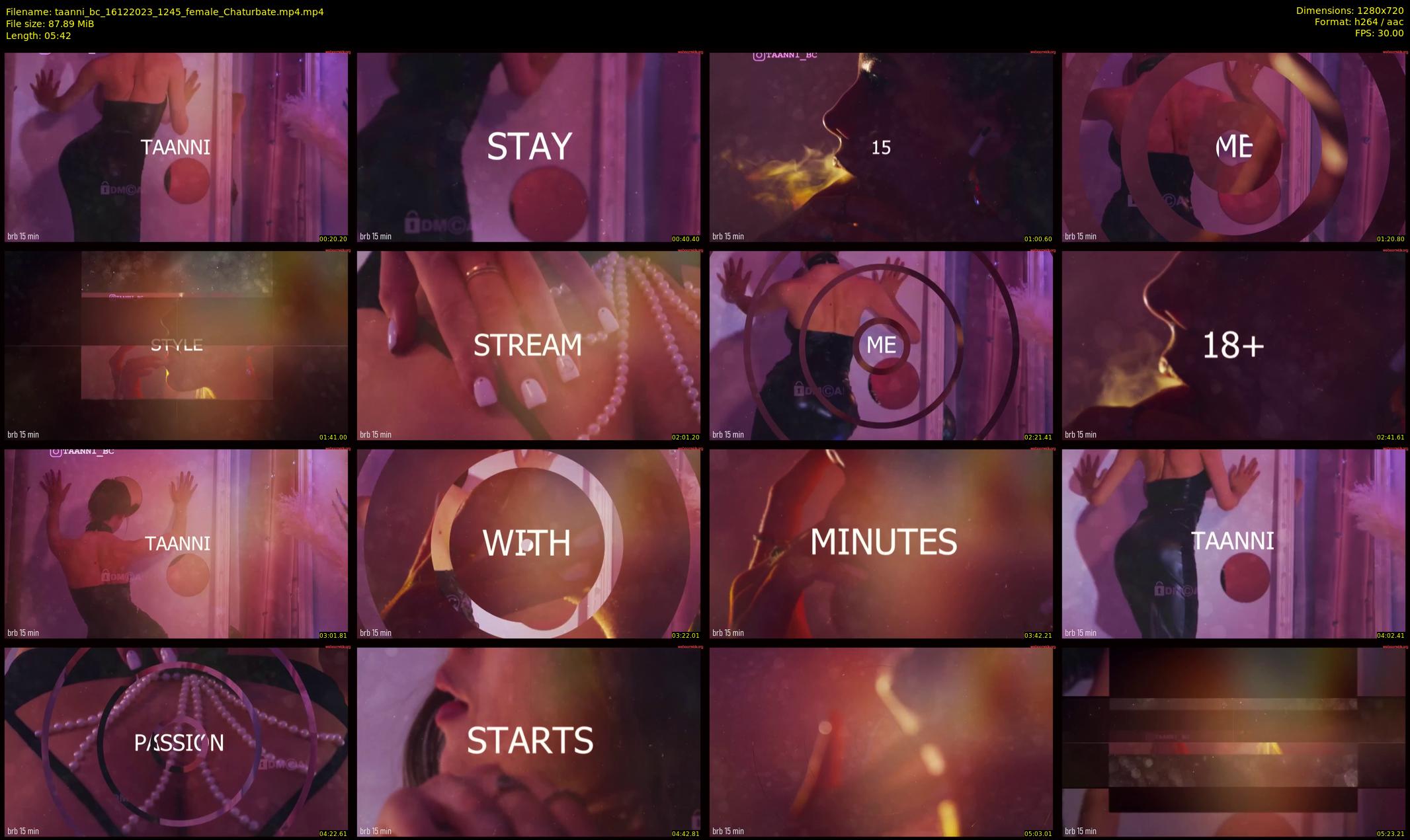 taanni_bc — 6 minute Chaturbate female cam show recording, 720p, Dec 16, 2023