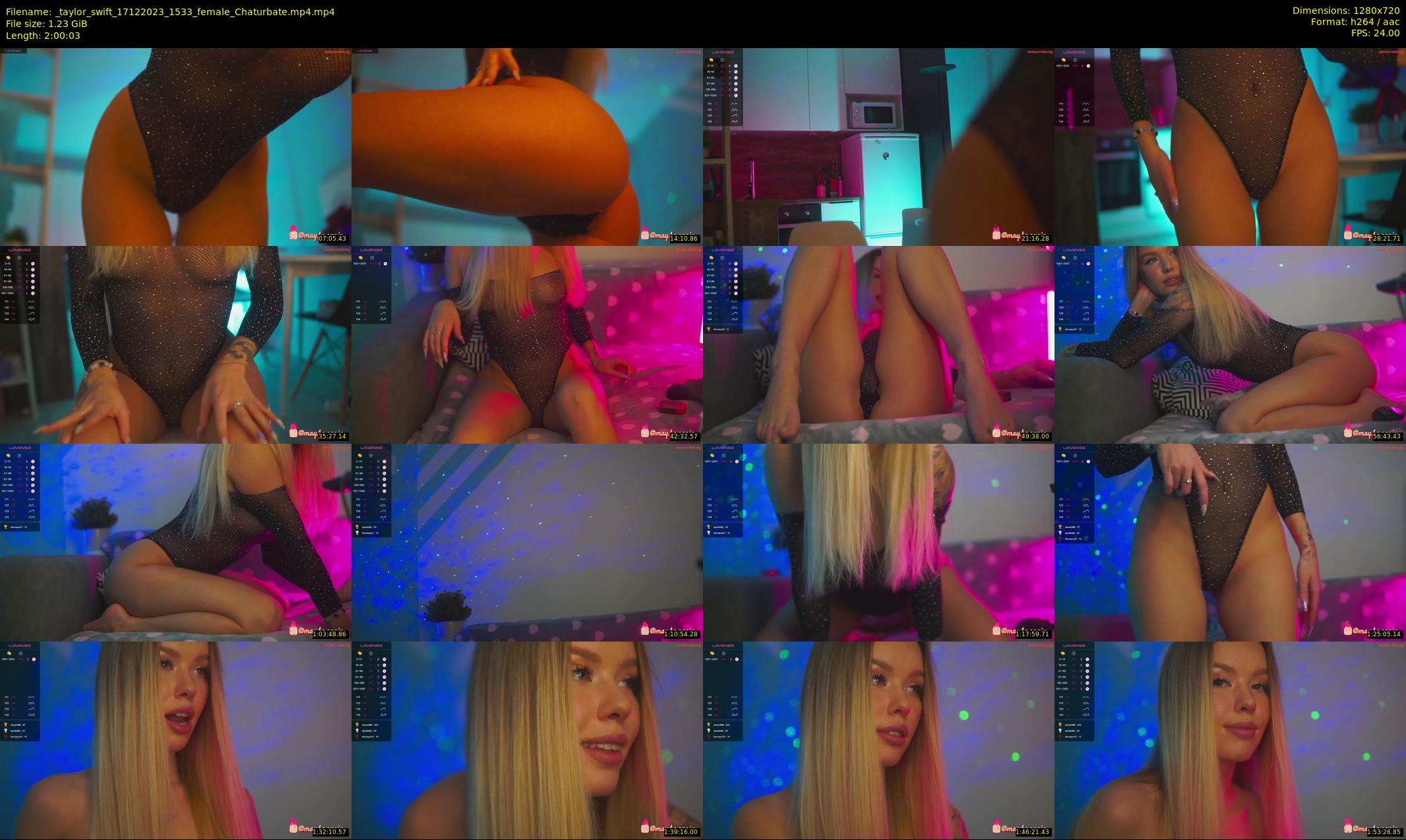 _taylor_swift — 121 minute Chaturbate female cam show recording, 720p, Dec 17, 2023