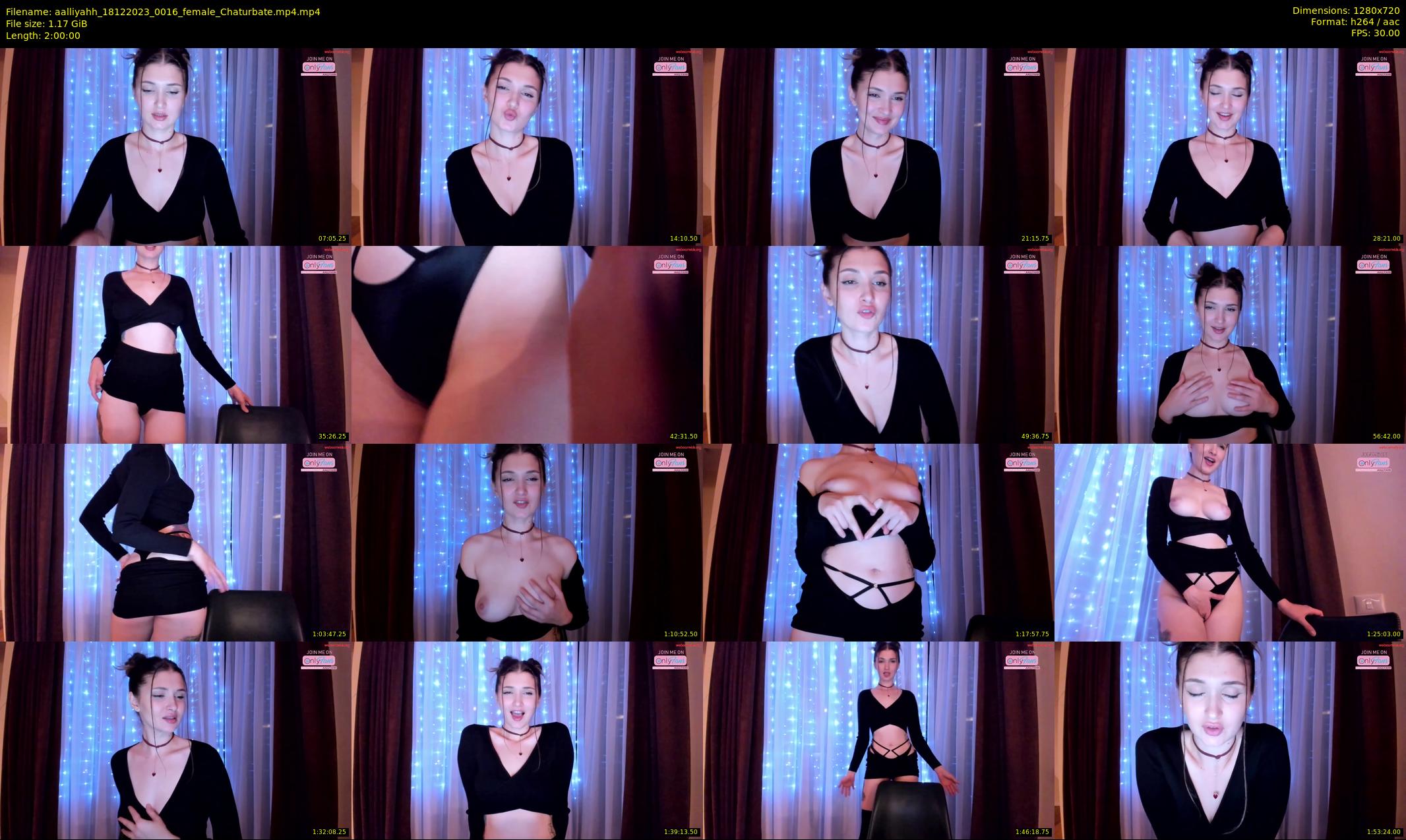 aalliyahh — 120 minute Chaturbate female cam show recording, 720p, Dec 18, 2023