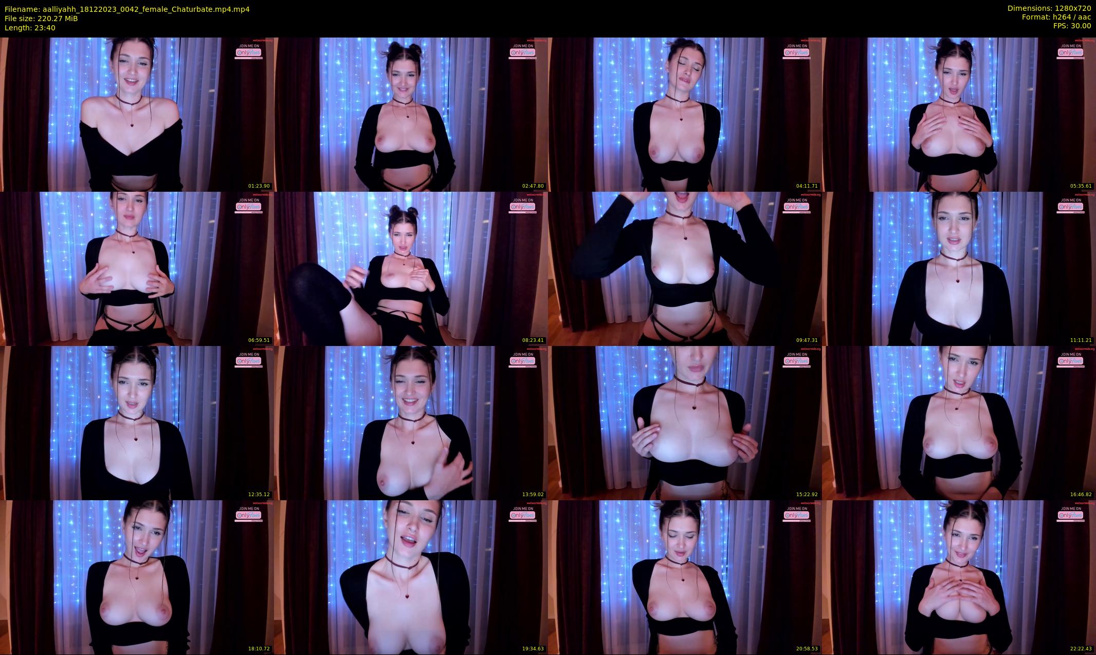 aalliyahh — 24 minute Chaturbate female cam show recording, 720p, Dec 18, 2023